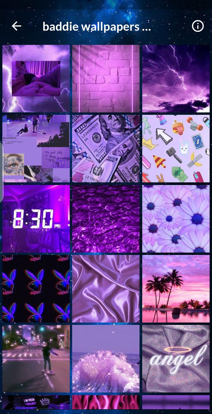 Aesthetic Purple Baddie Wallpapers