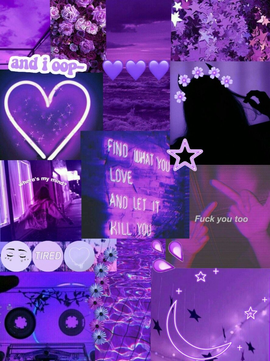 Aesthetic Tumblr Purple Wallpapers