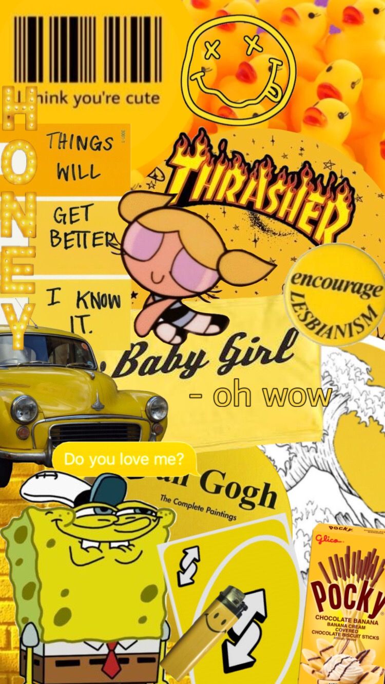Aesthetic Yellow Girly Wallpapers