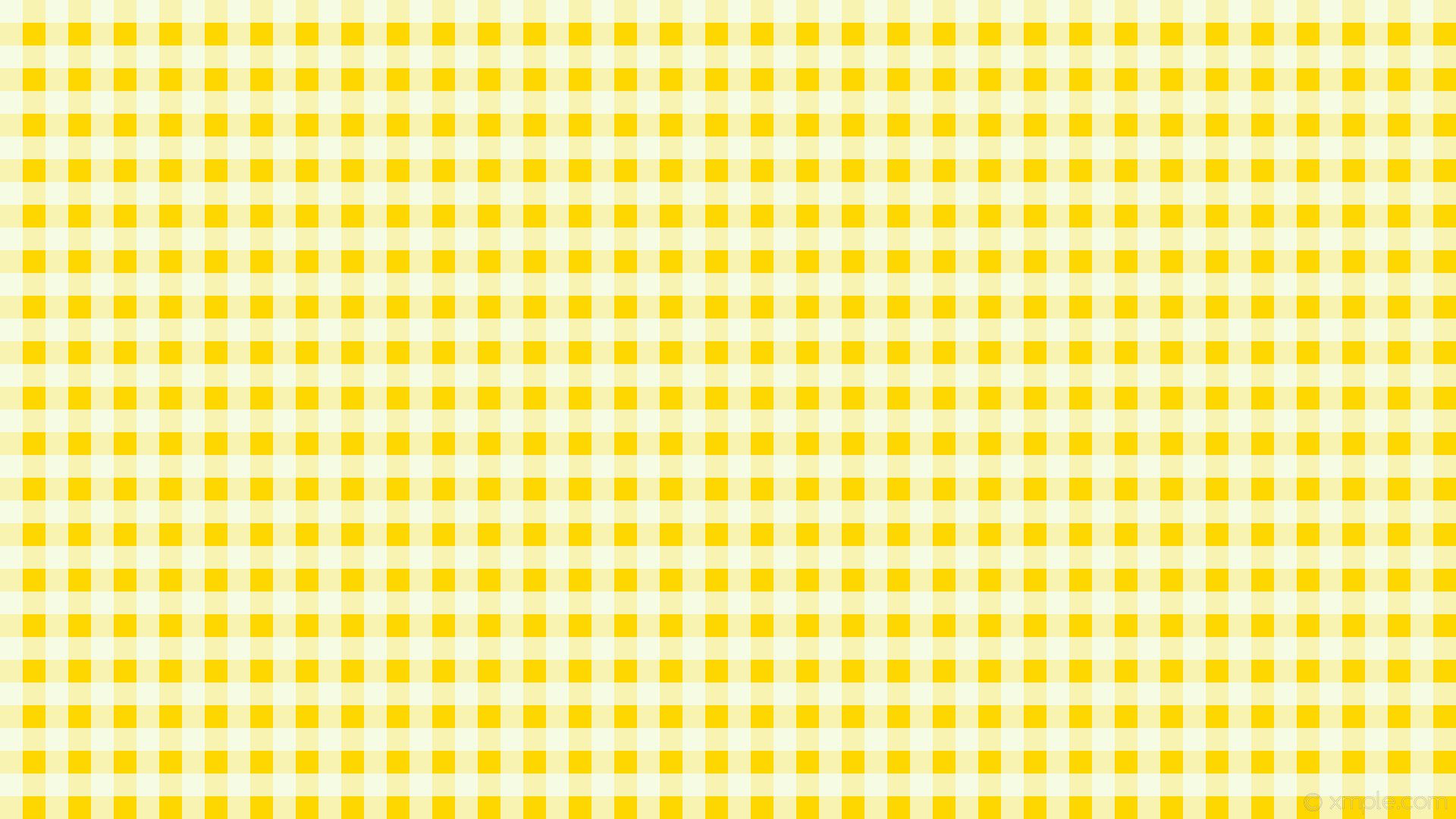 Aesthetic Yellow Plaid Wallpapers