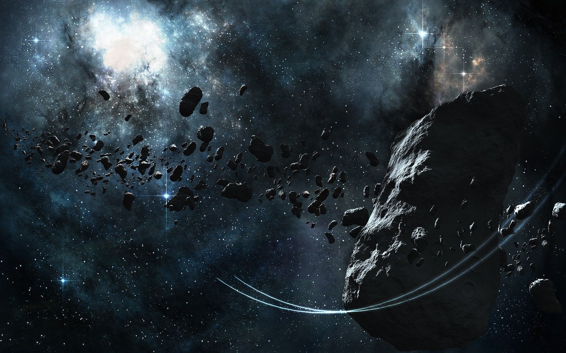 Asteroid Planet Explosion Wallpapers