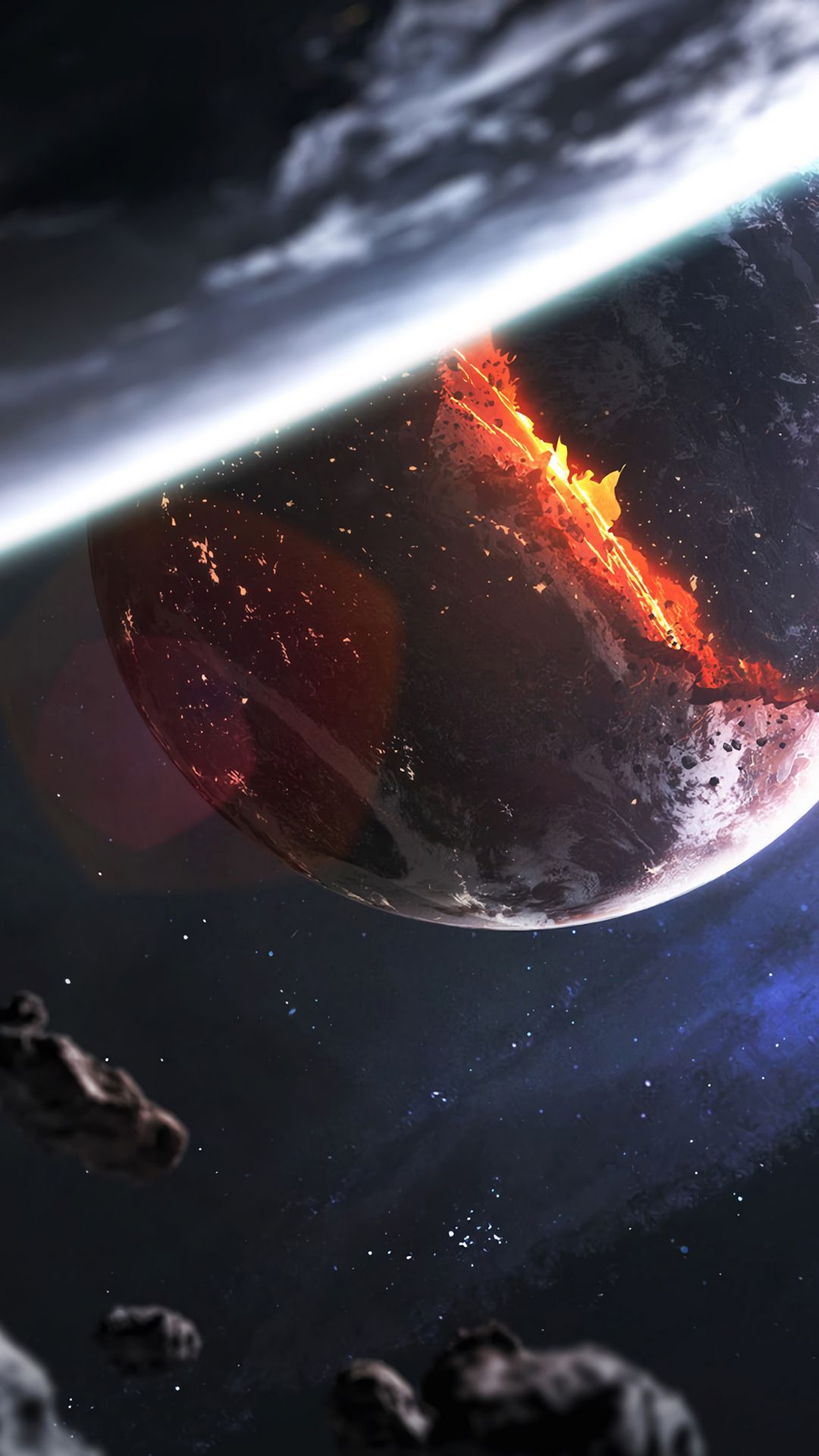 Asteroid Planet Explosion Wallpapers