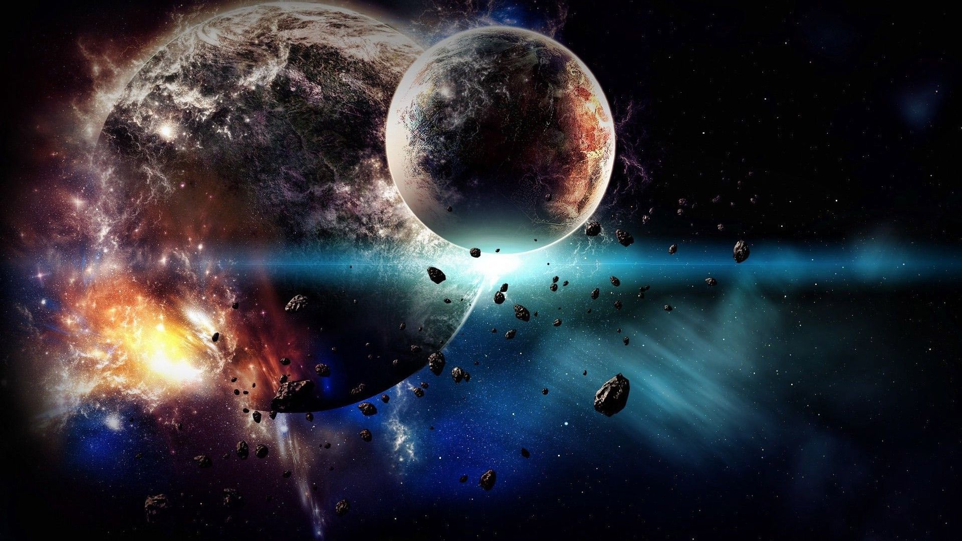 Asteroid Planet Explosion Wallpapers