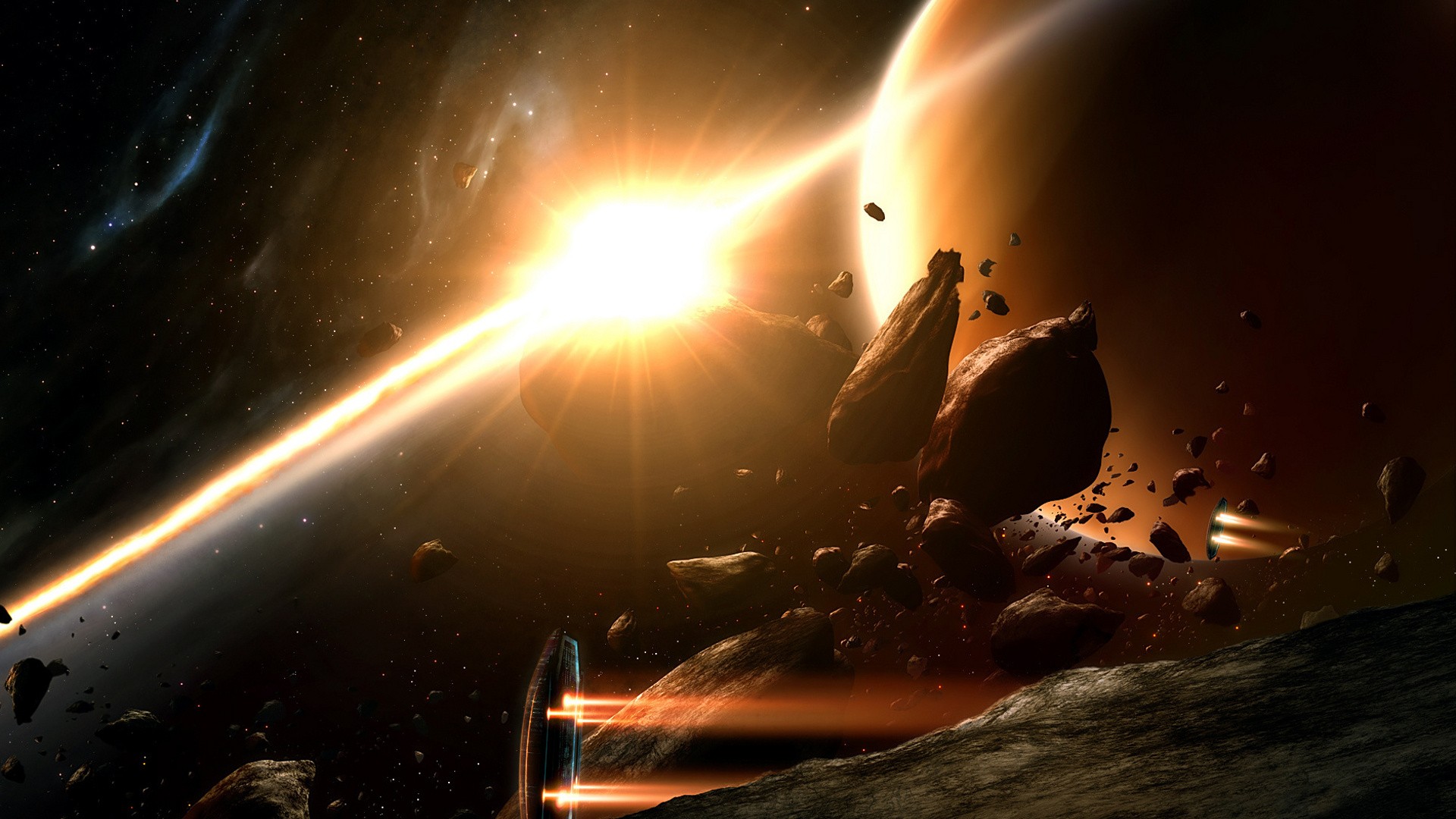 Asteroid Planet Explosion Wallpapers