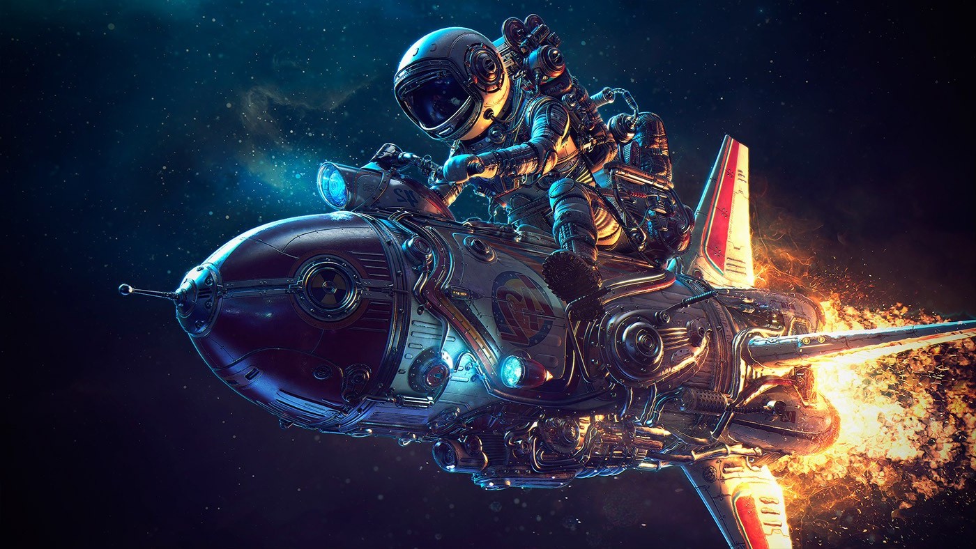 Astronaut In Galaxy Wallpapers