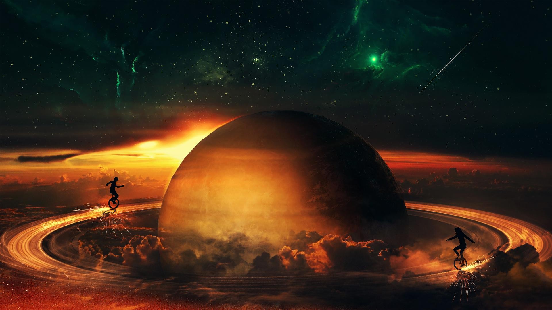 Digital Surreal Planets Wallpapers