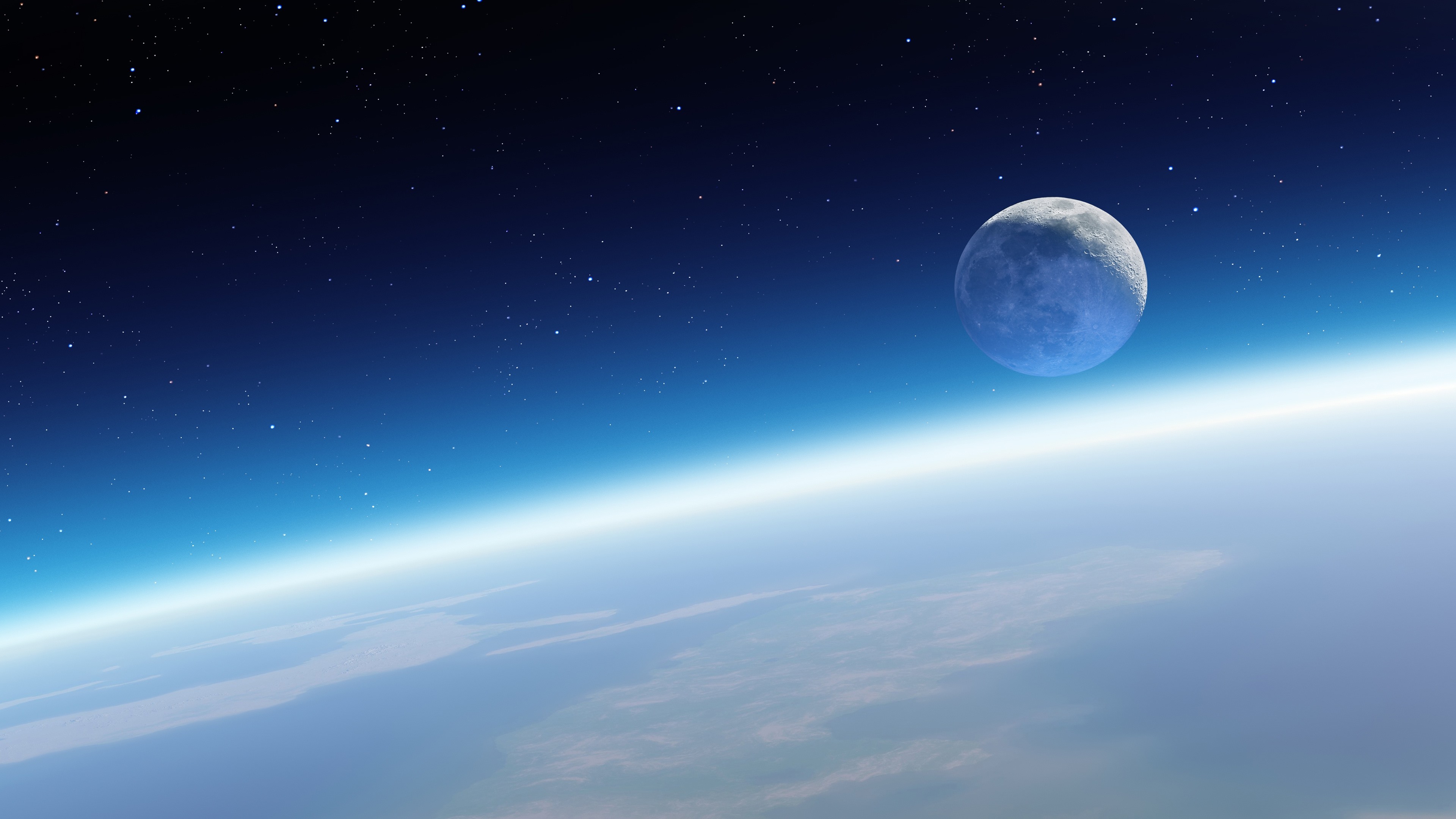 Moon From Space 4K Wallpapers