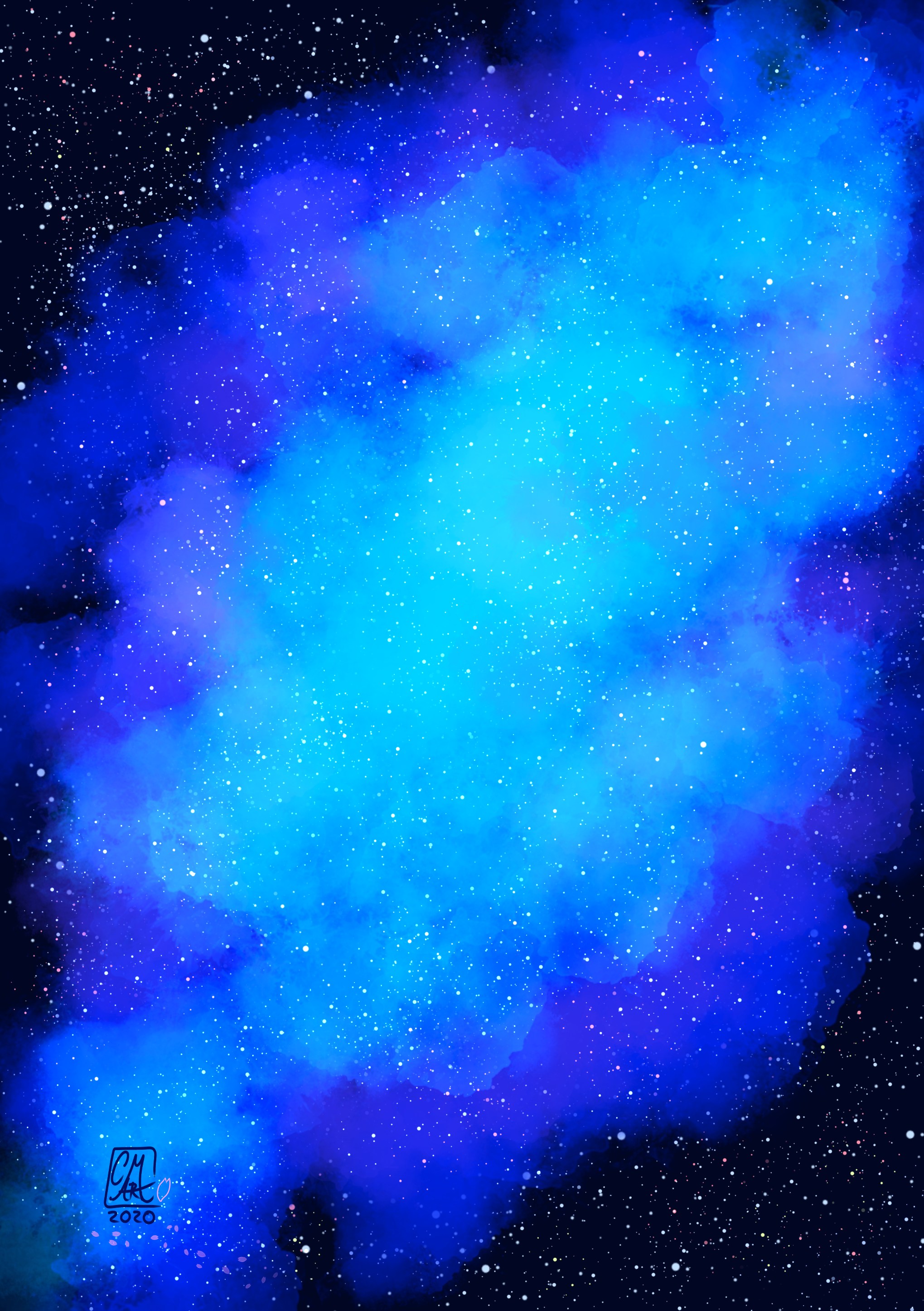 Nebula Indigo Wallpapers