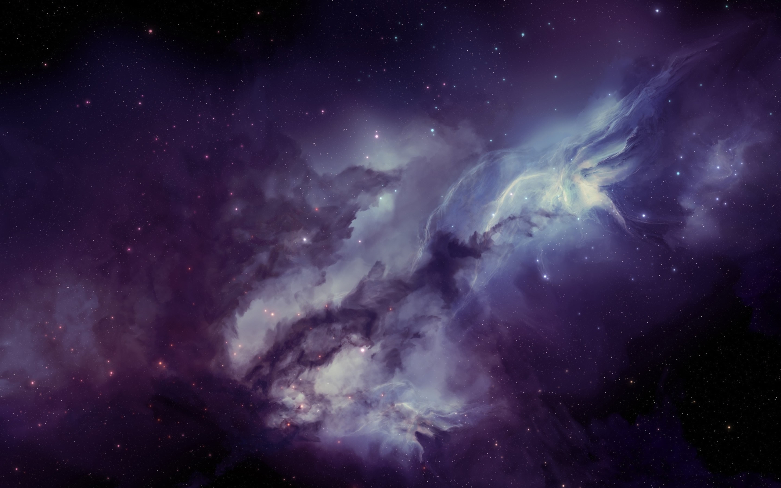 Nebula Indigo Wallpapers