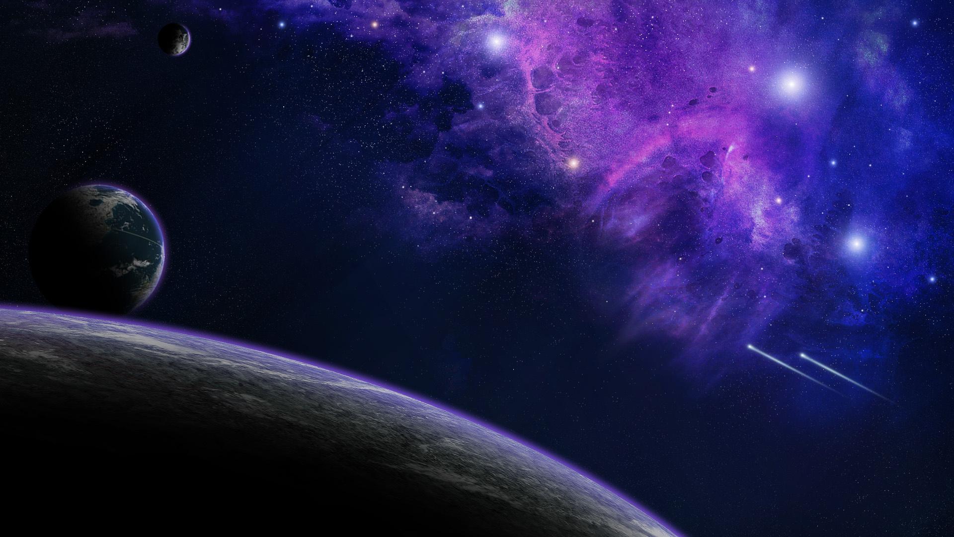 Nebula Indigo Wallpapers