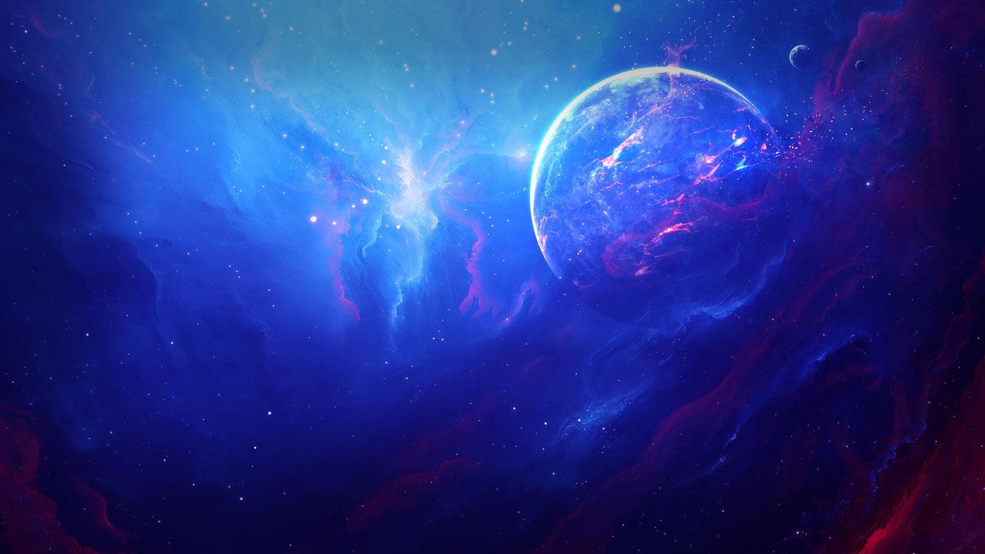 Nebula Indigo Wallpapers