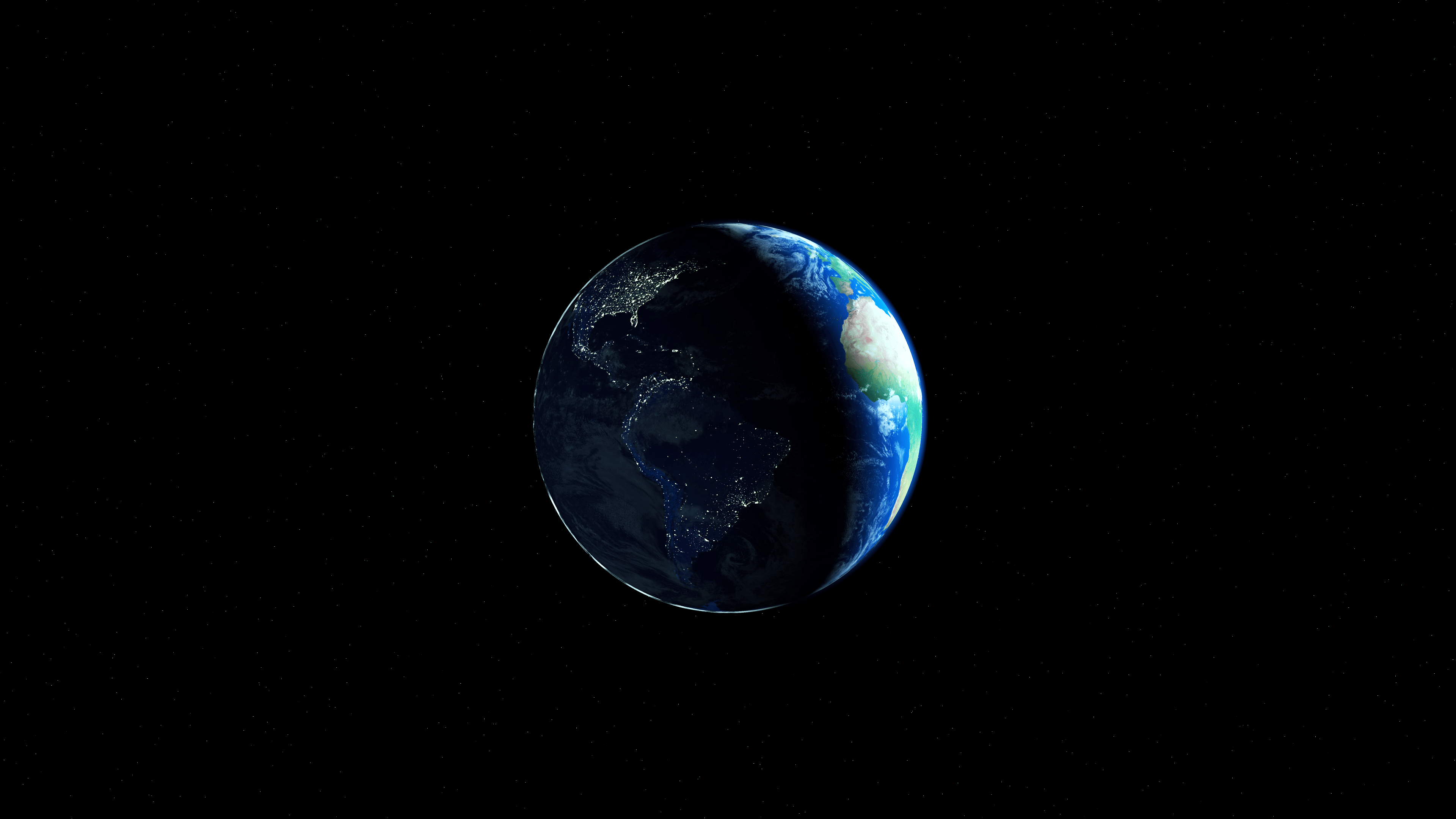 Planet Earth In Dark Universe Wallpapers