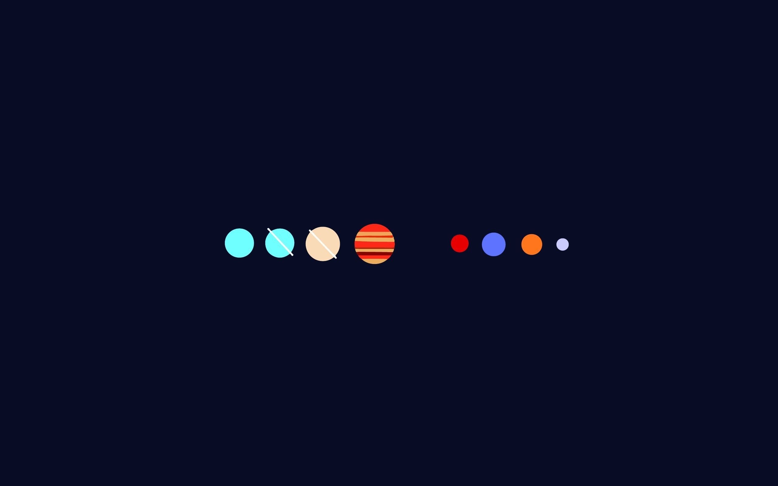 Planet Minimal Art Wallpapers