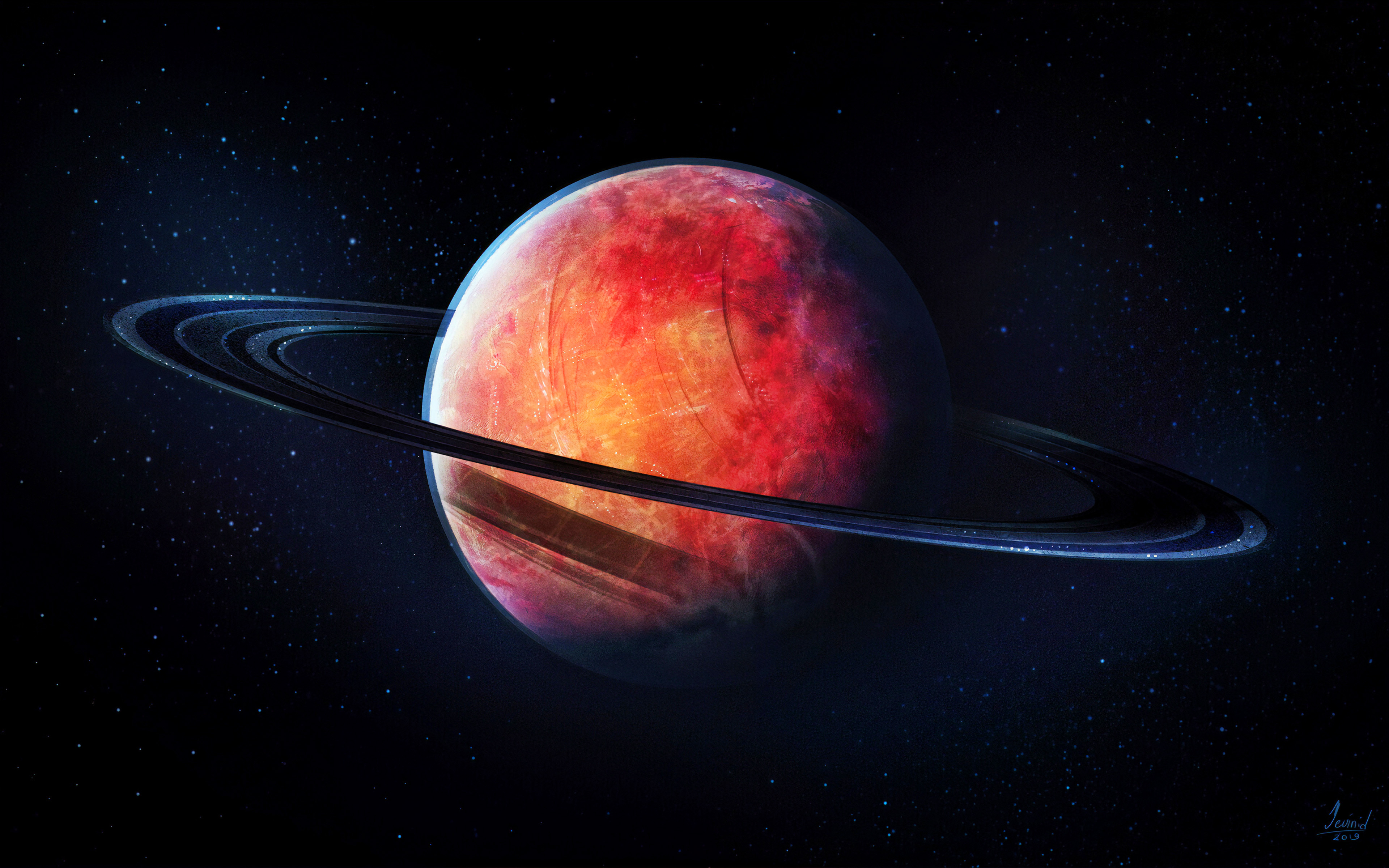 Red Saturn Wallpapers