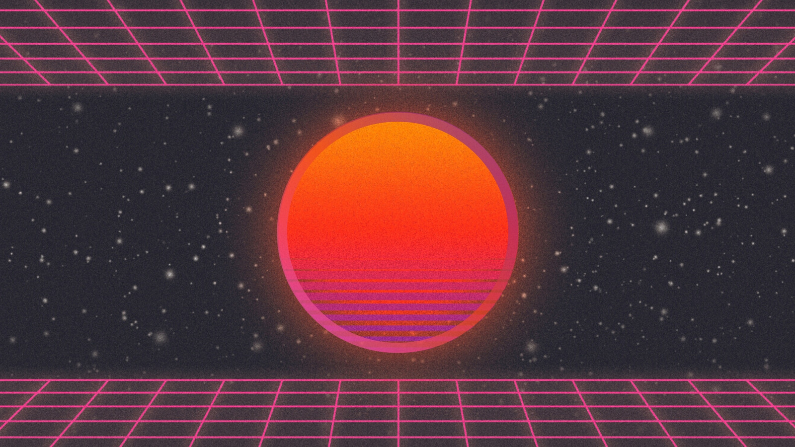 Space Retro-Wave Planet Wallpapers