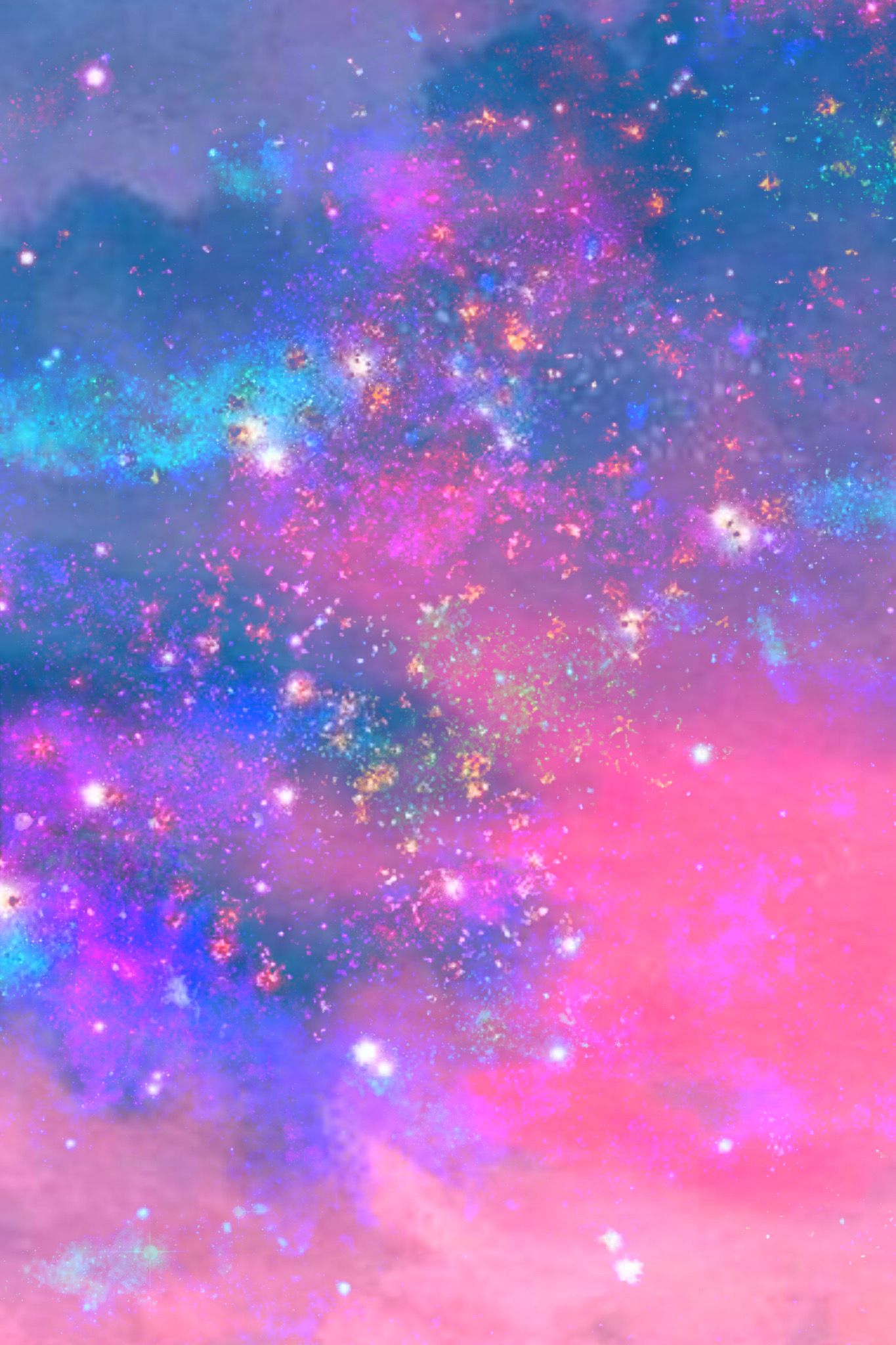 Sparkling Blue And Purple Galaxy Wallpapers