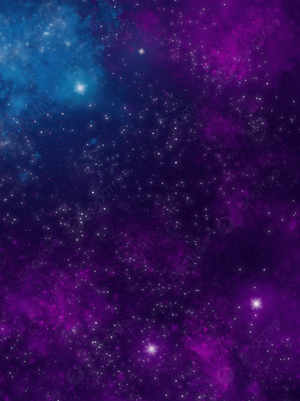 Sparkling Blue And Purple Galaxy Wallpapers