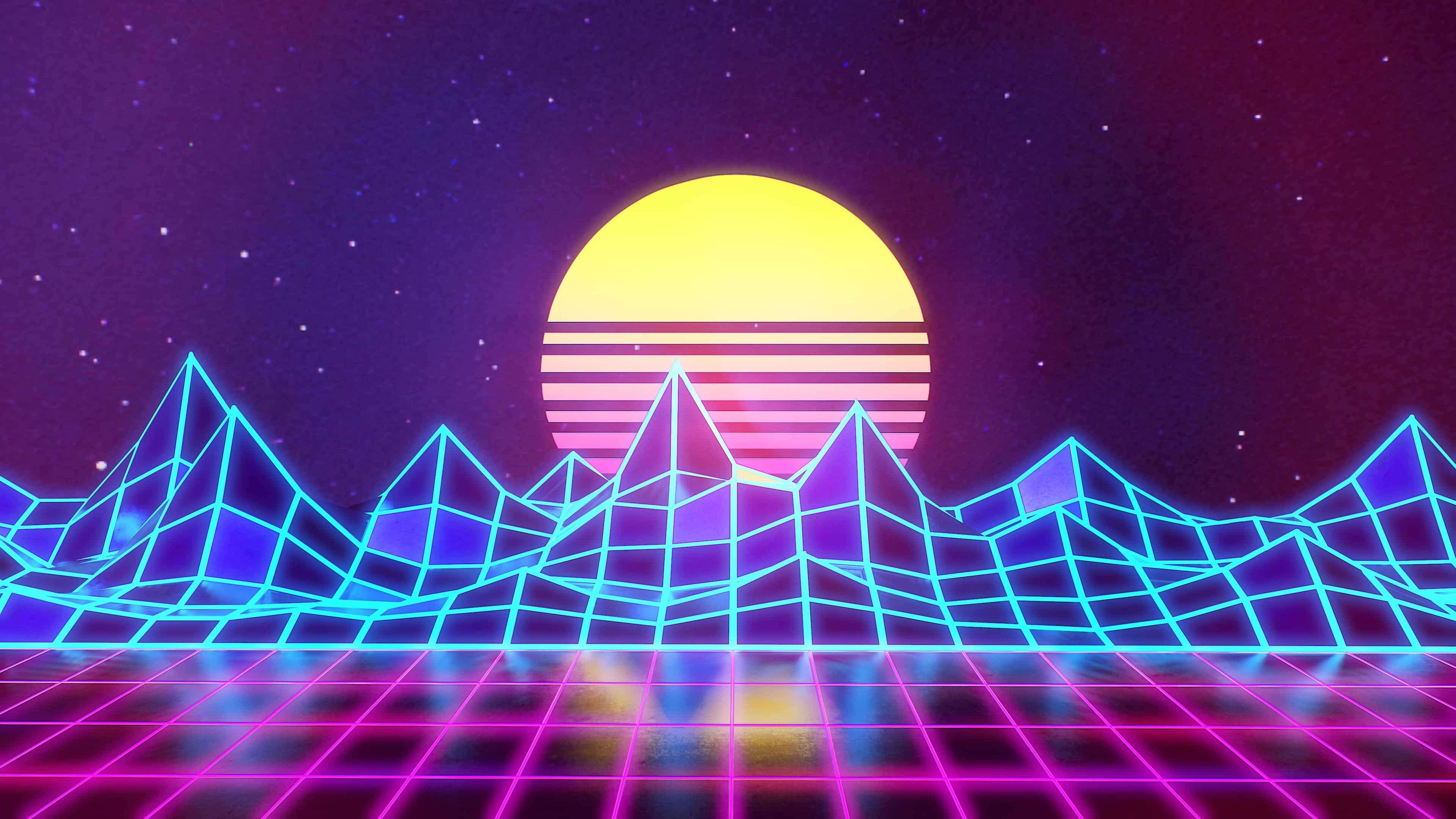 3D 4K Neon Wallpapers