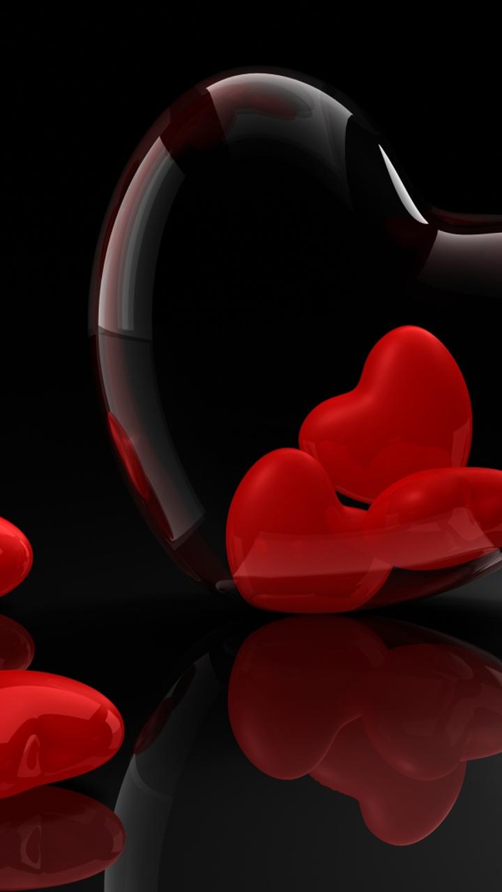 3D Black Red Wallpapers