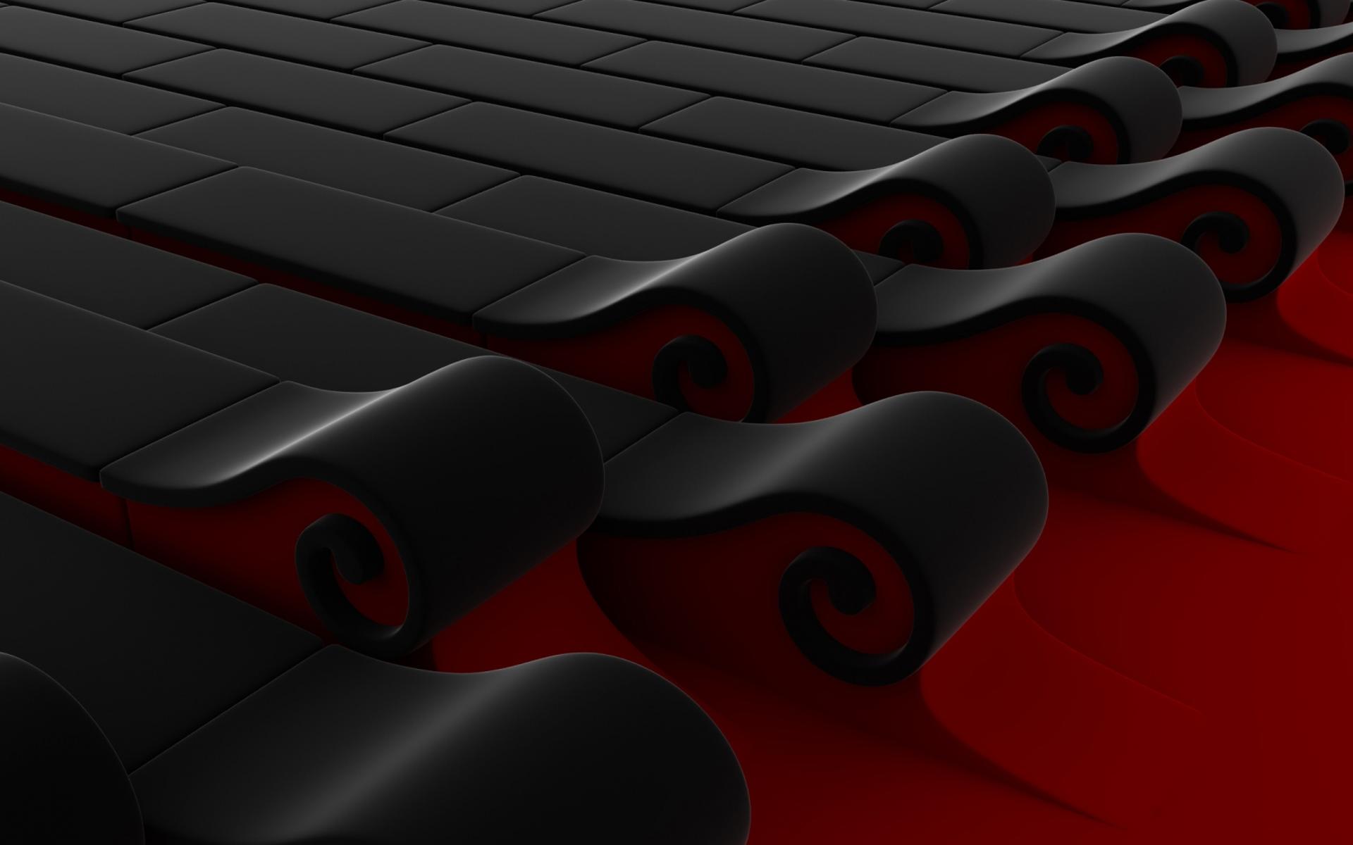 3D Black Red Wallpapers