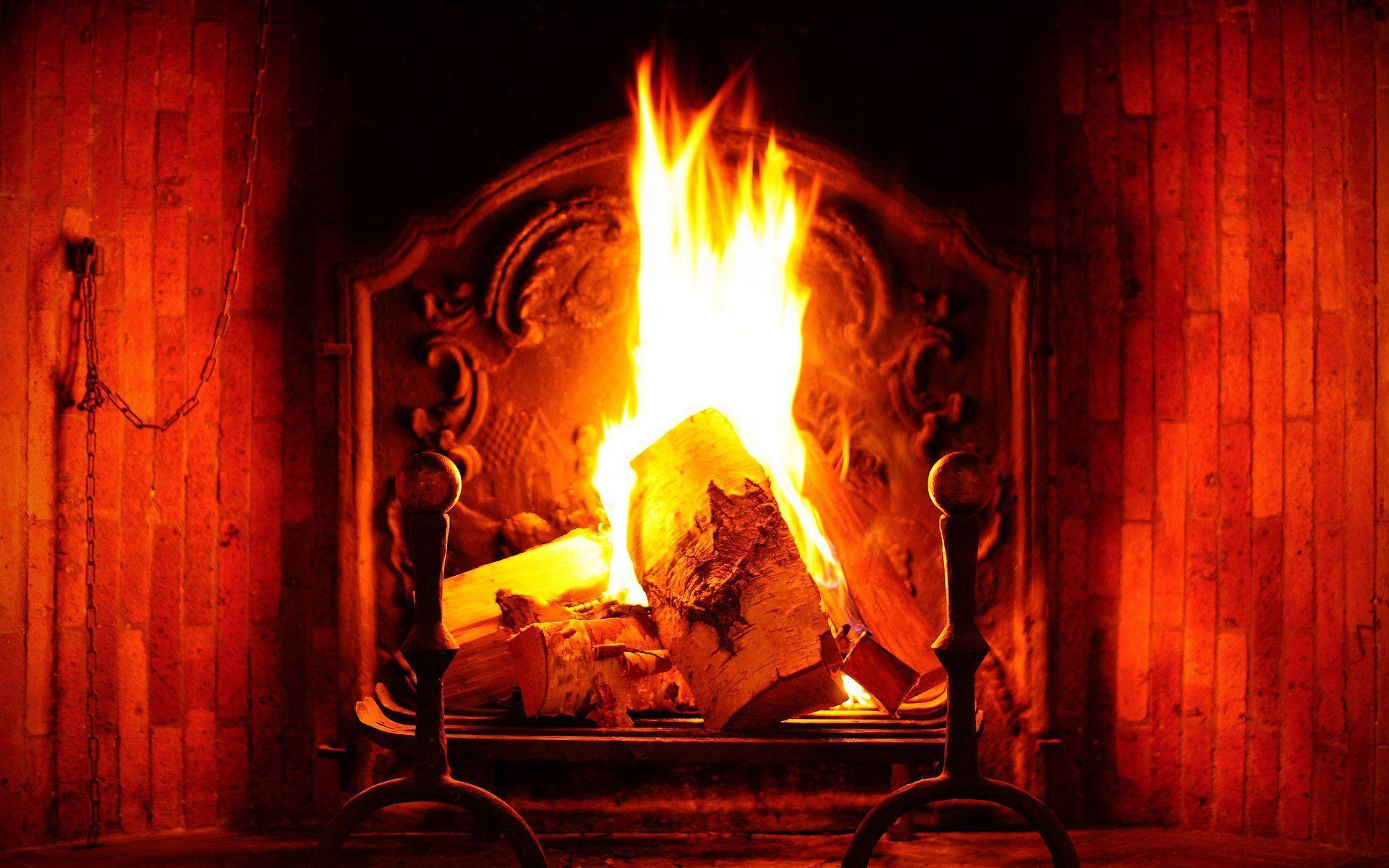 3D Fireplace Wallpapers