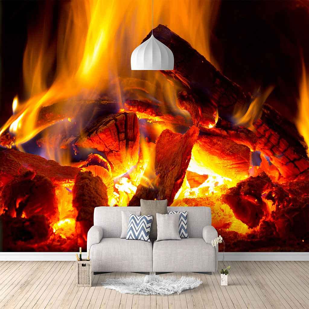 3D Fireplace Wallpapers