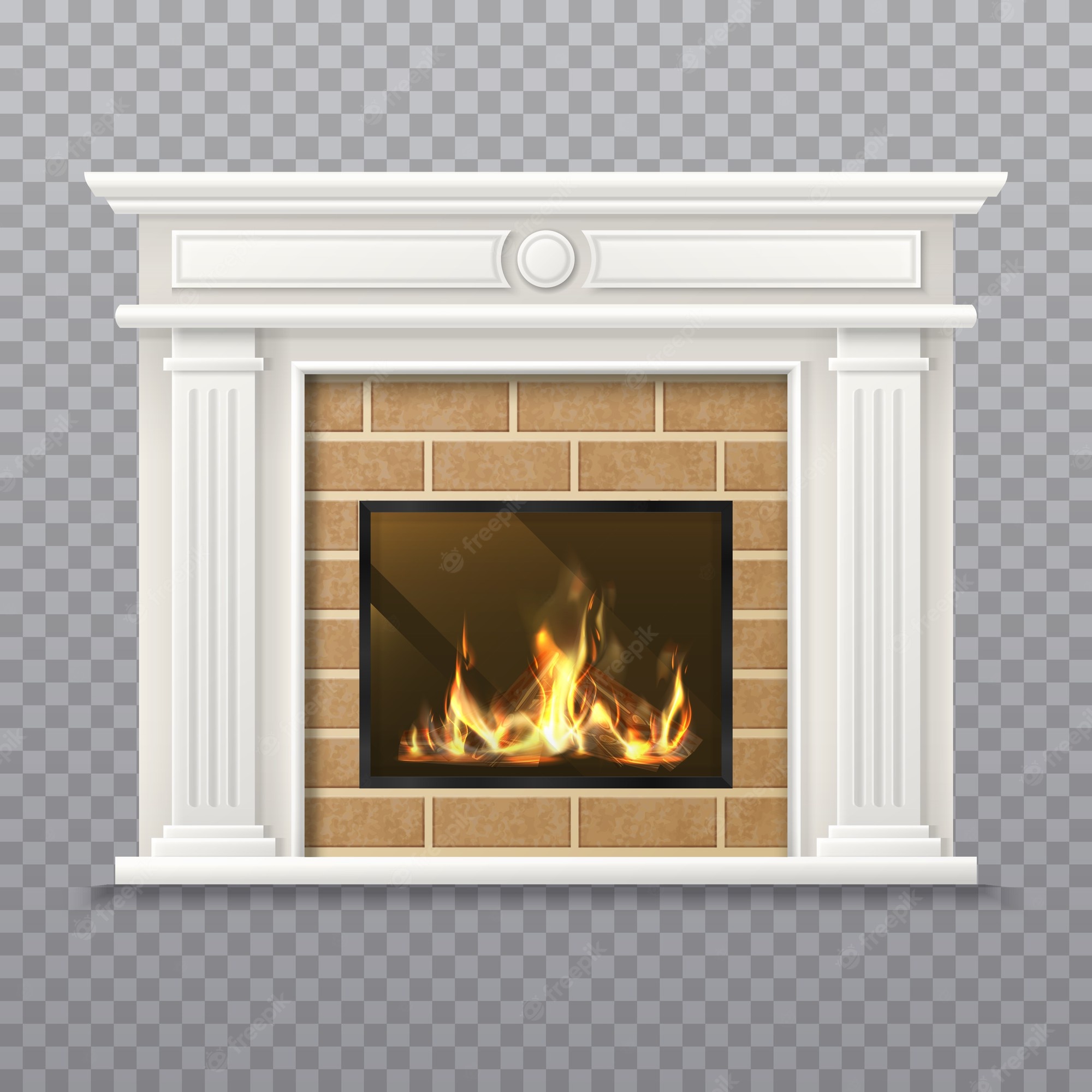 3D Fireplace Wallpapers