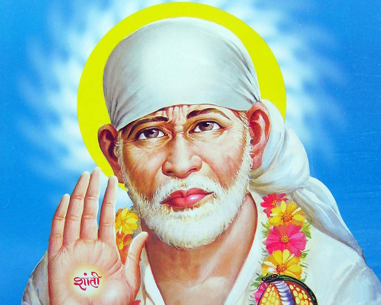 3D Sai Baba Free Download Wallpapers