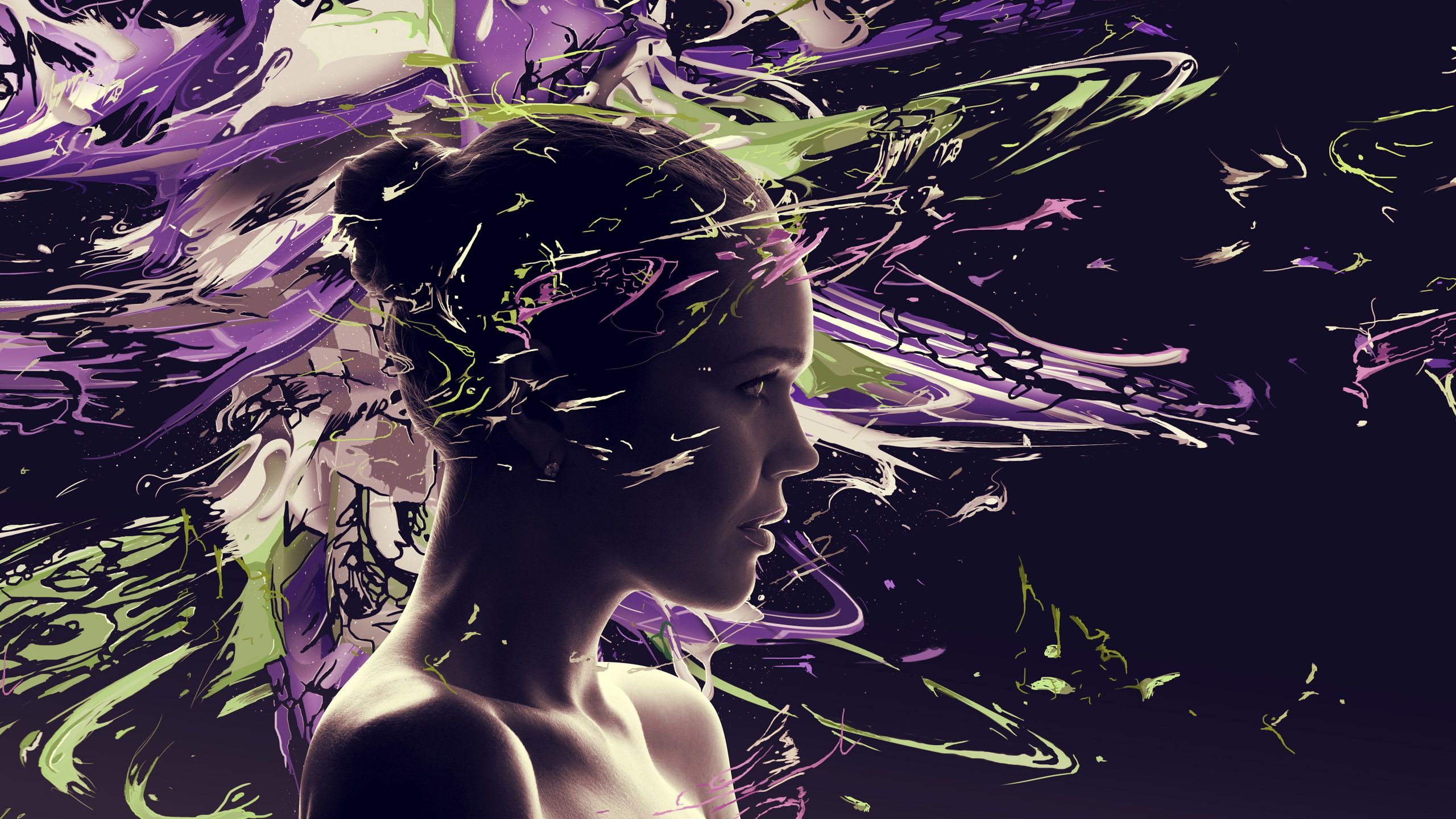 3D Cgi Psychedelic Girl Wallpapers