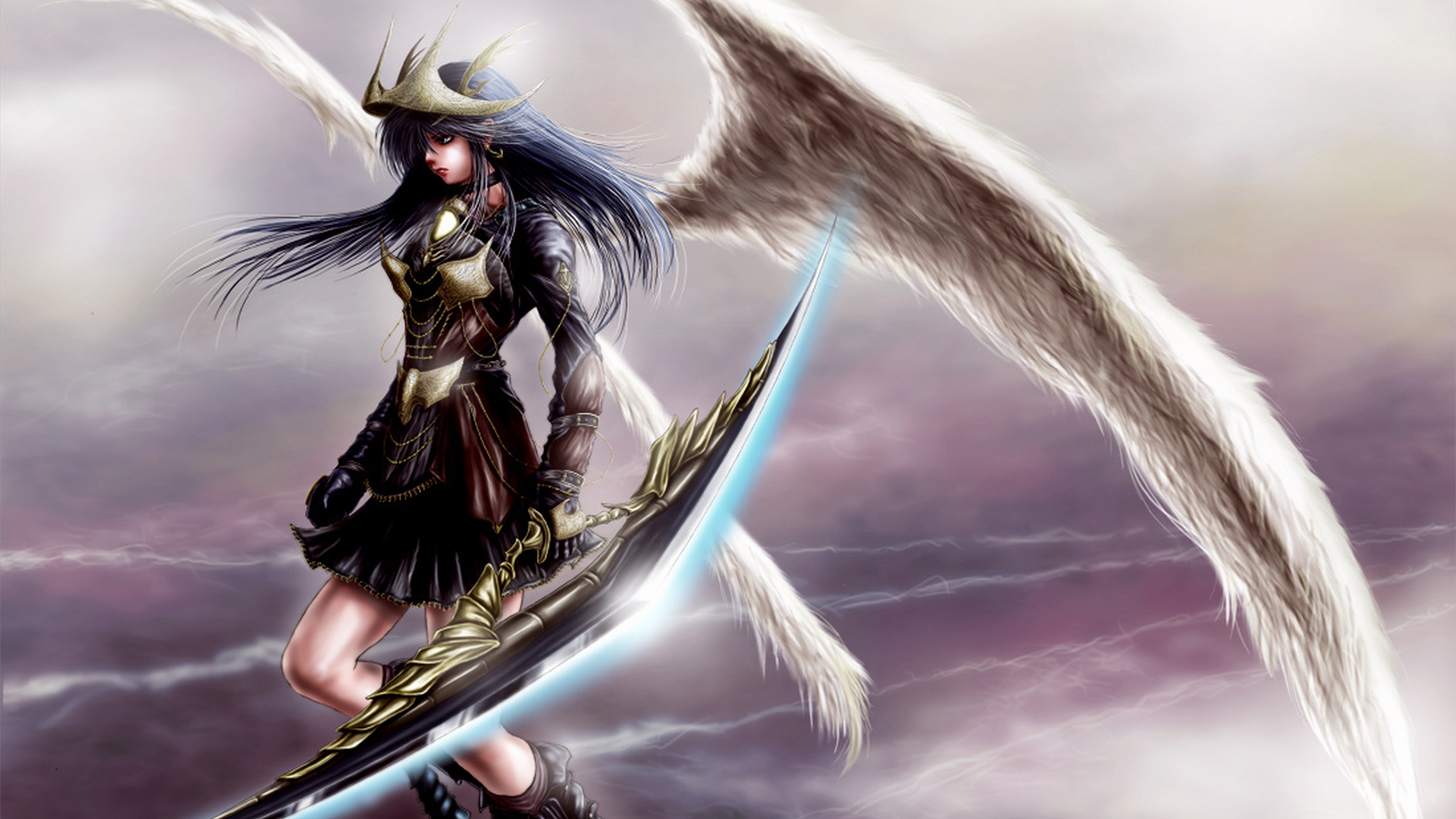 4K Artistic Warrior Girl Drawing Wallpapers