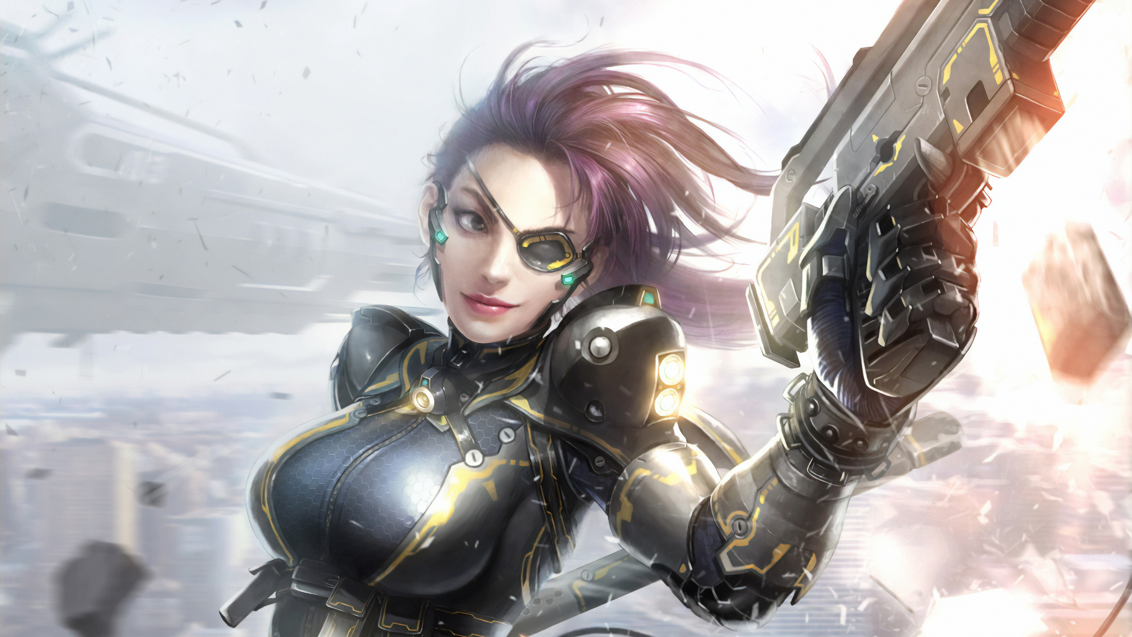 4K Cyborg Girl Wallpapers