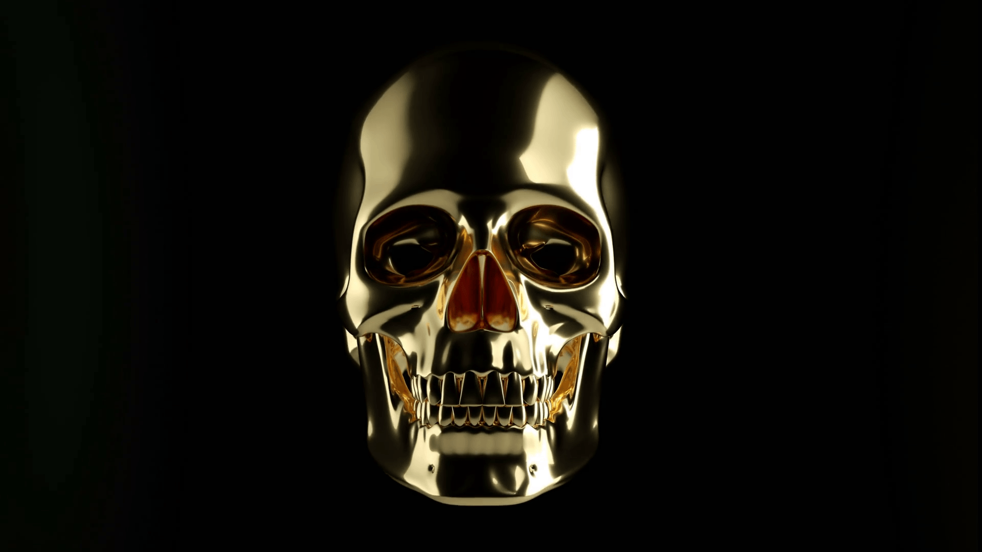 4K Gold Skull Wallpapers