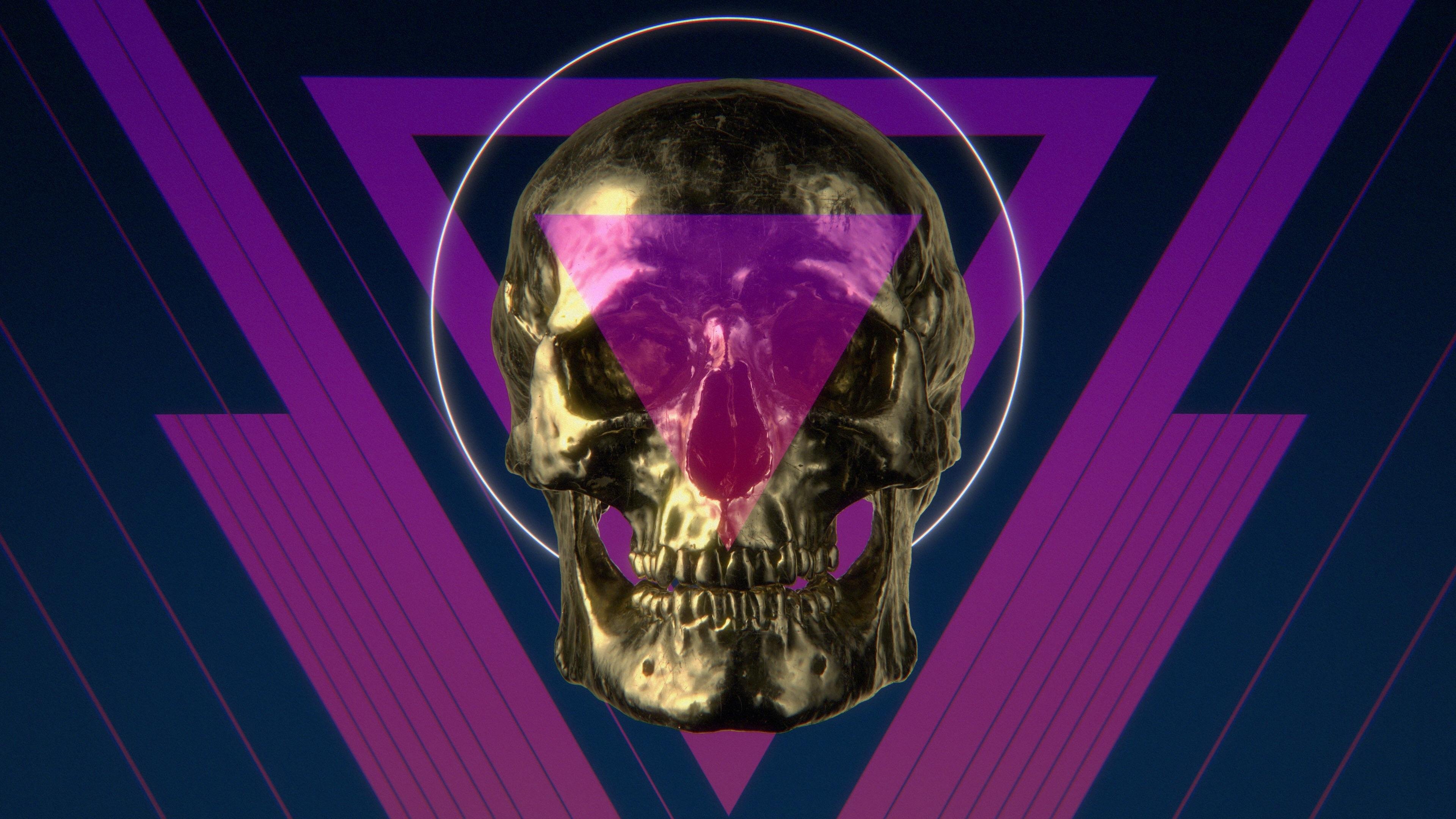 4K Gold Skull Wallpapers