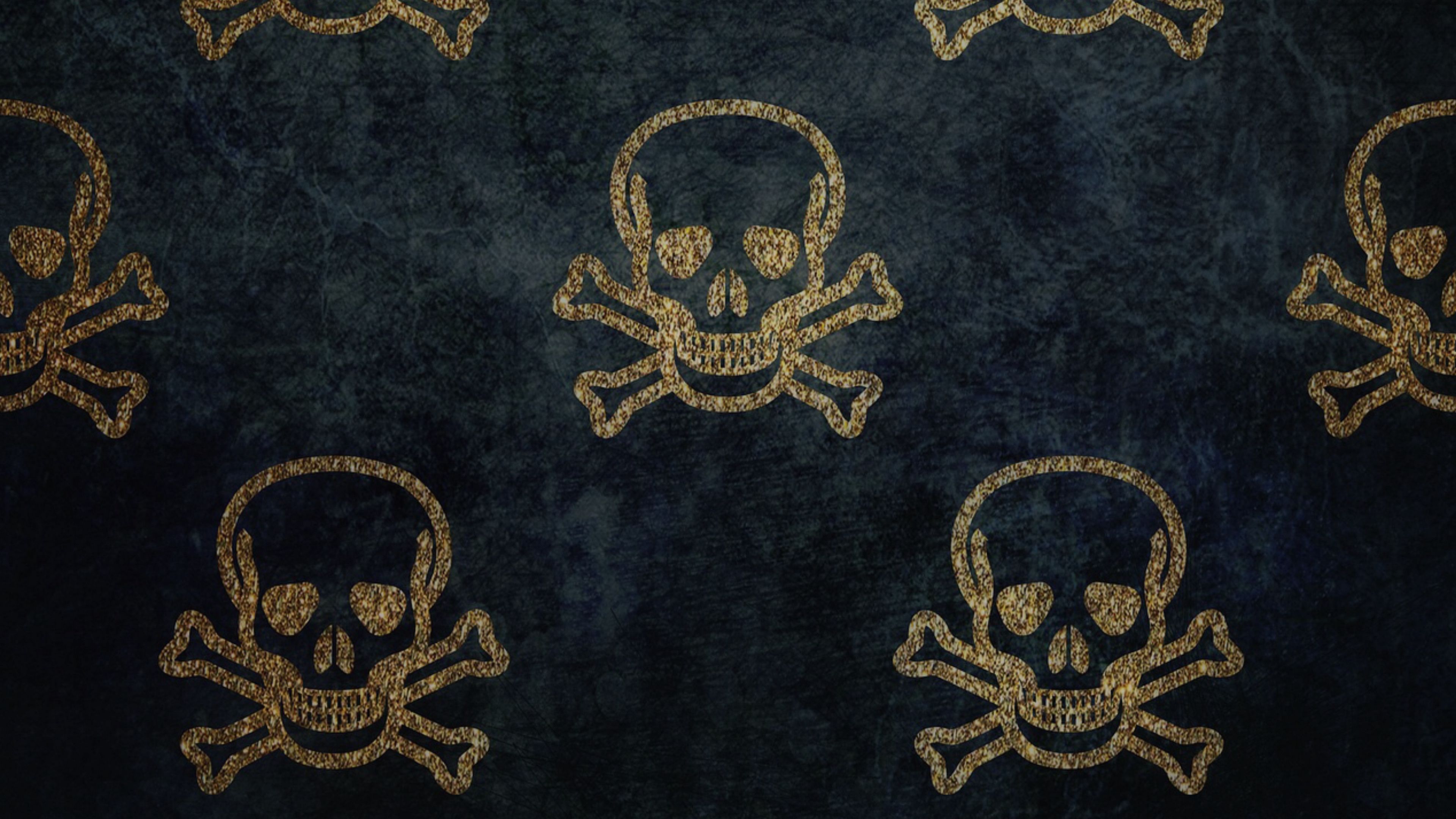 4K Gold Skull Wallpapers