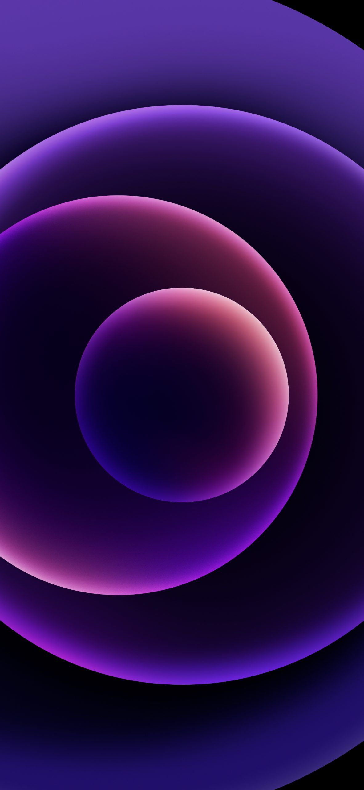 4K Purple Circles Violet Black Wallpapers