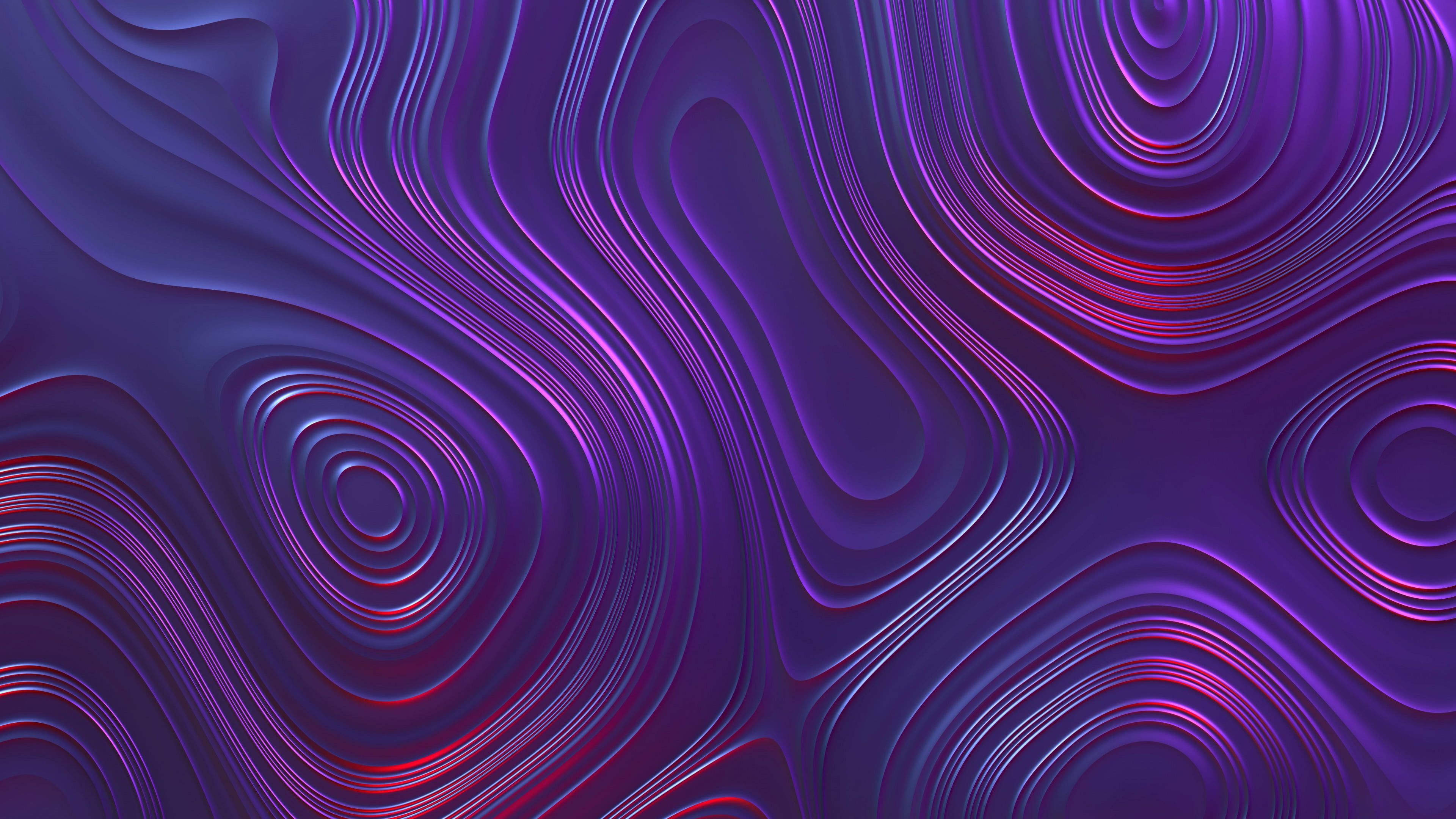 4K Spiral Shapes Purple Pink Abstract Wallpapers