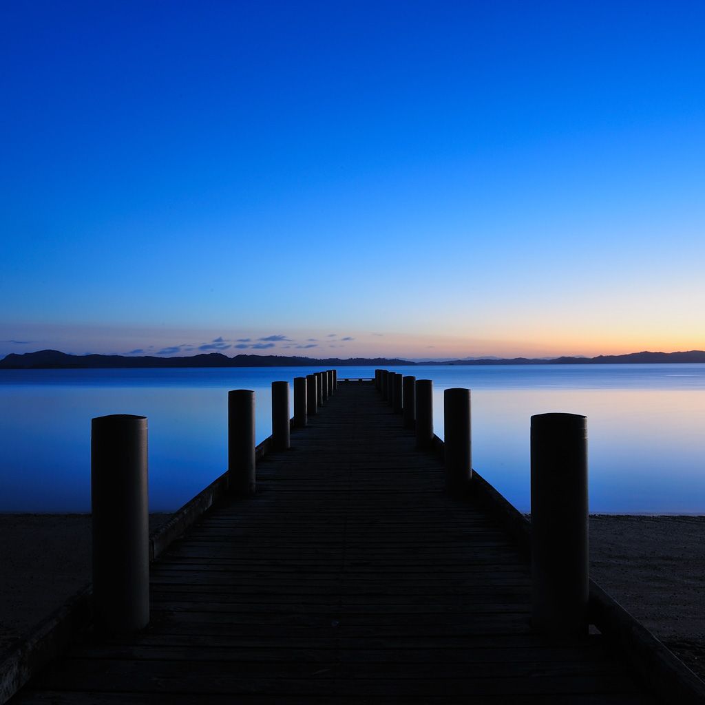 A Blue Sunrise Landscape Wallpapers