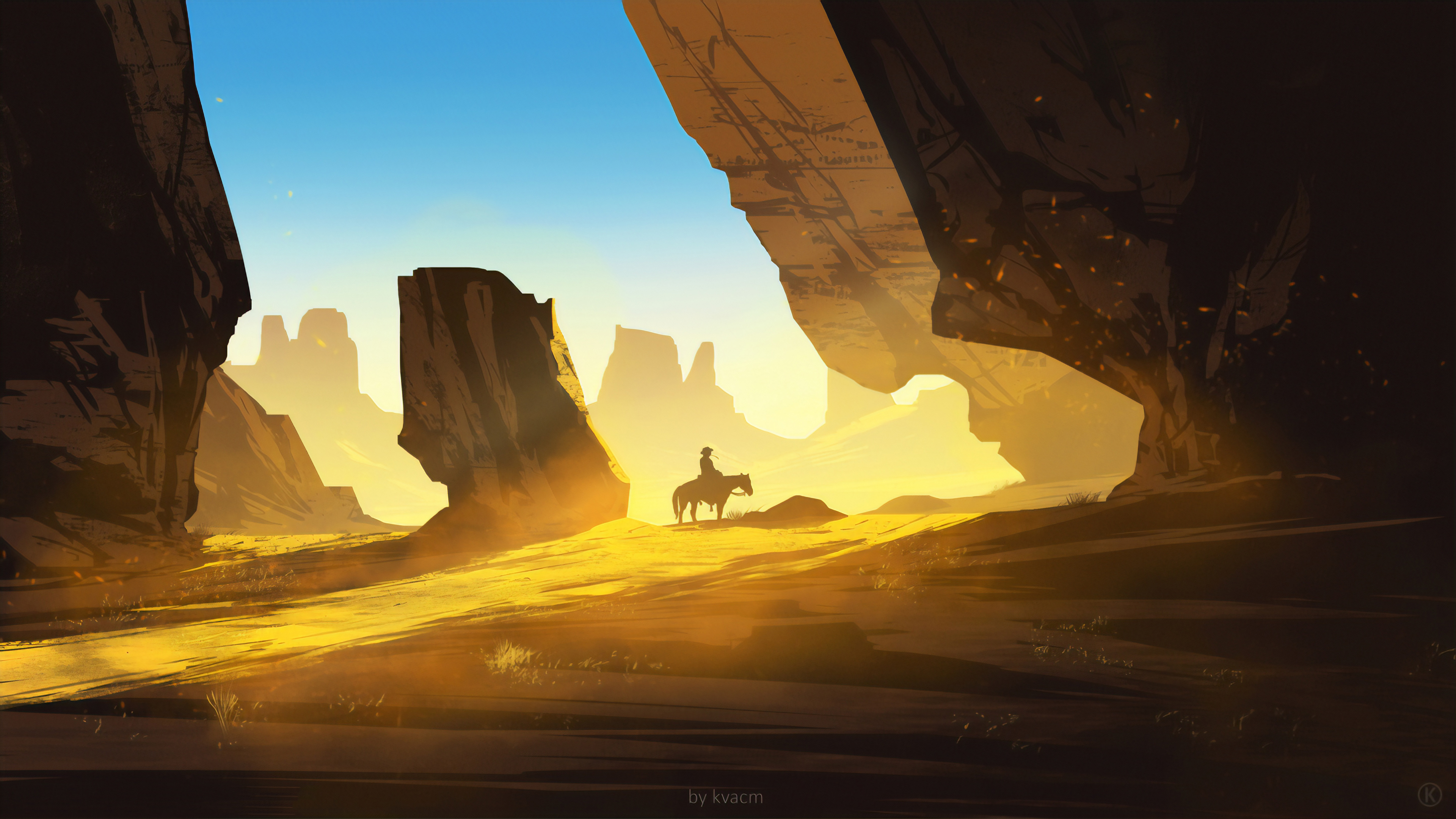 A Desert By Artist Cool Wallpapers