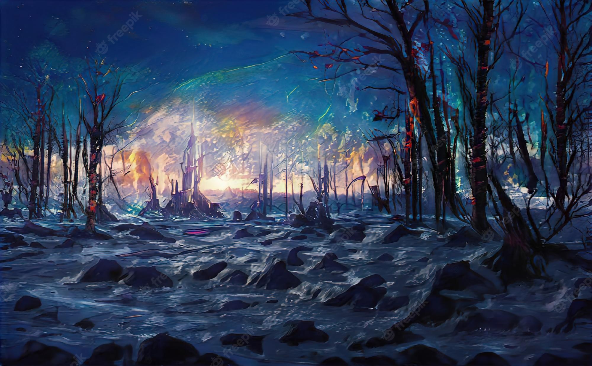 A Mysterious Forest Art Wallpapers