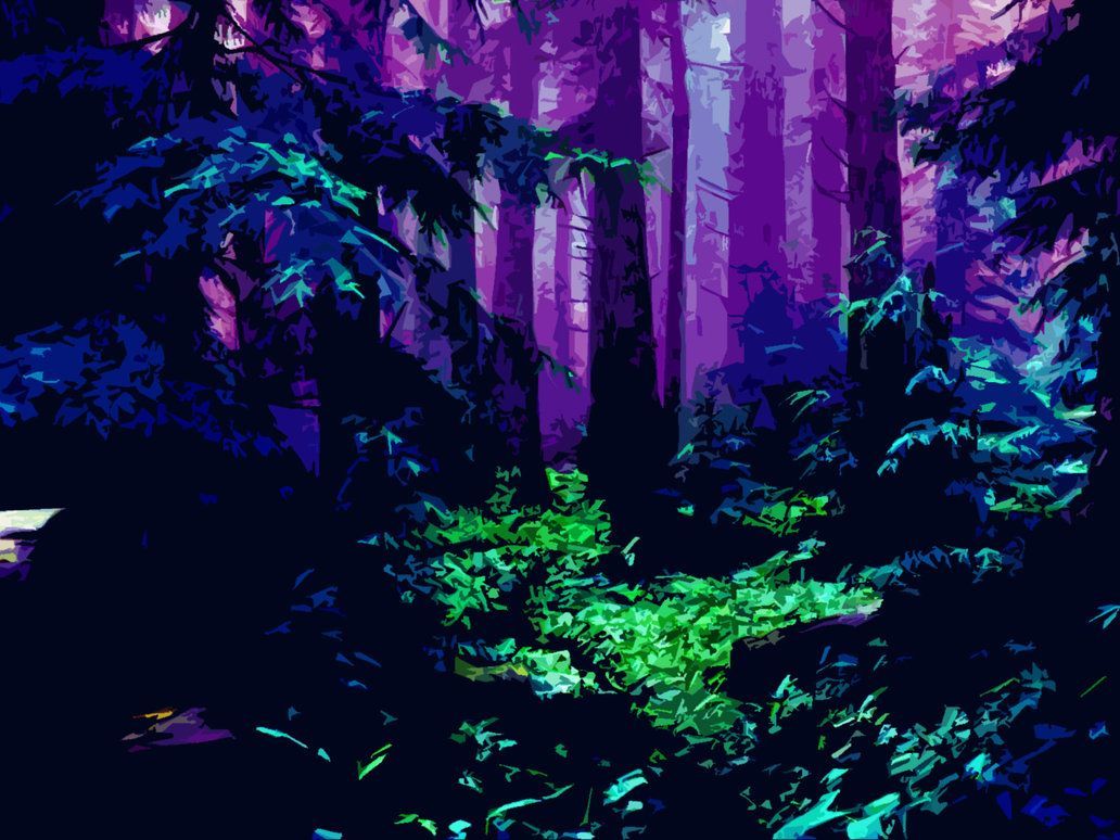 A Mysterious Forest Art Wallpapers