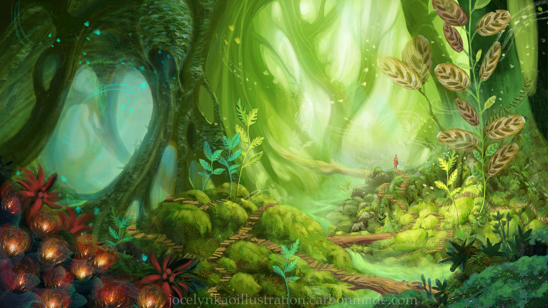 A Mysterious Forest Art Wallpapers