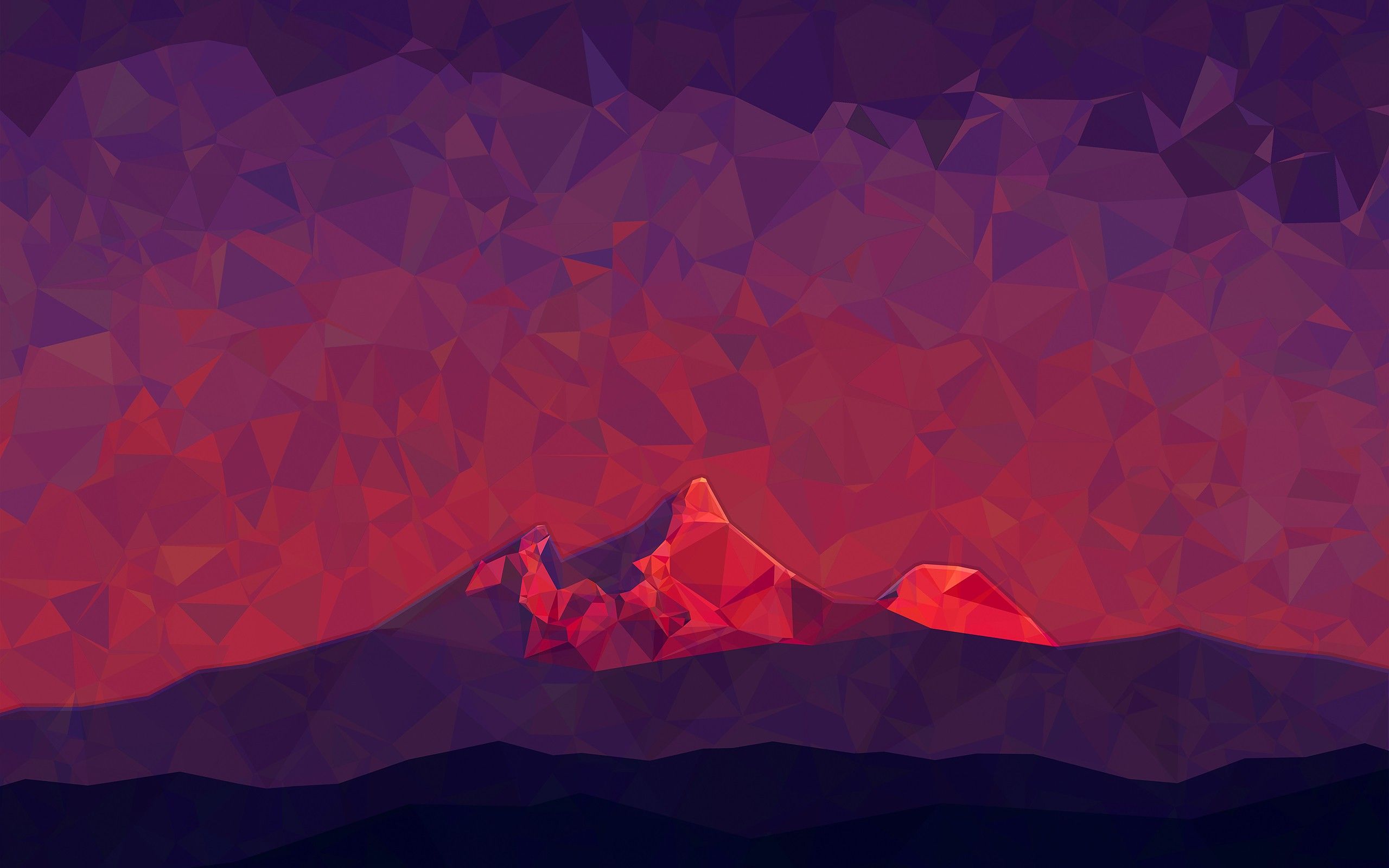 Abstract Mountain Arts Wallpapers