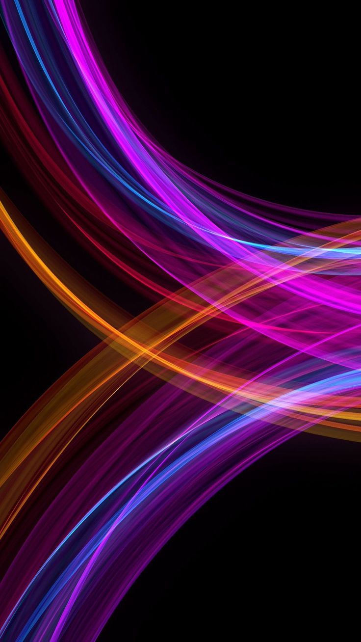 Amoled Colorful Wave Wallpapers