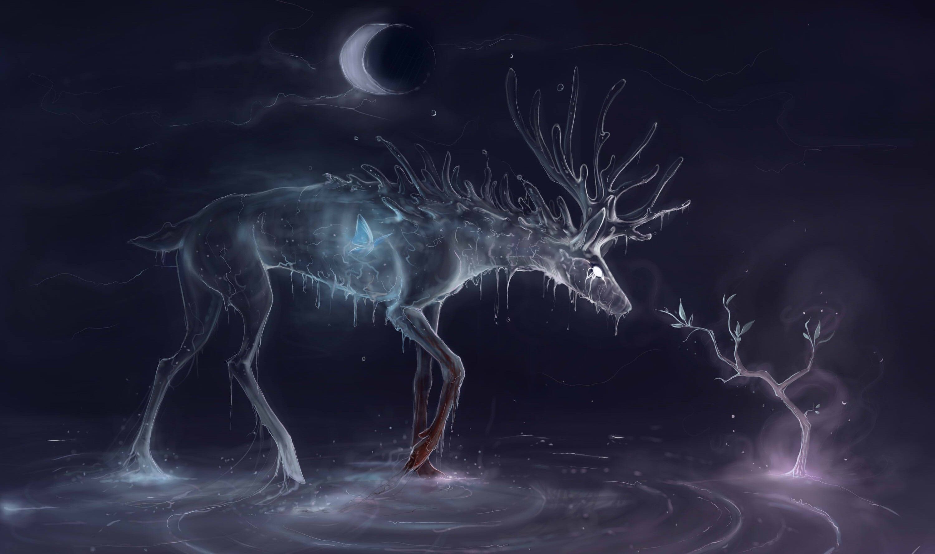 Artistic Abstract Deer Wallpapers