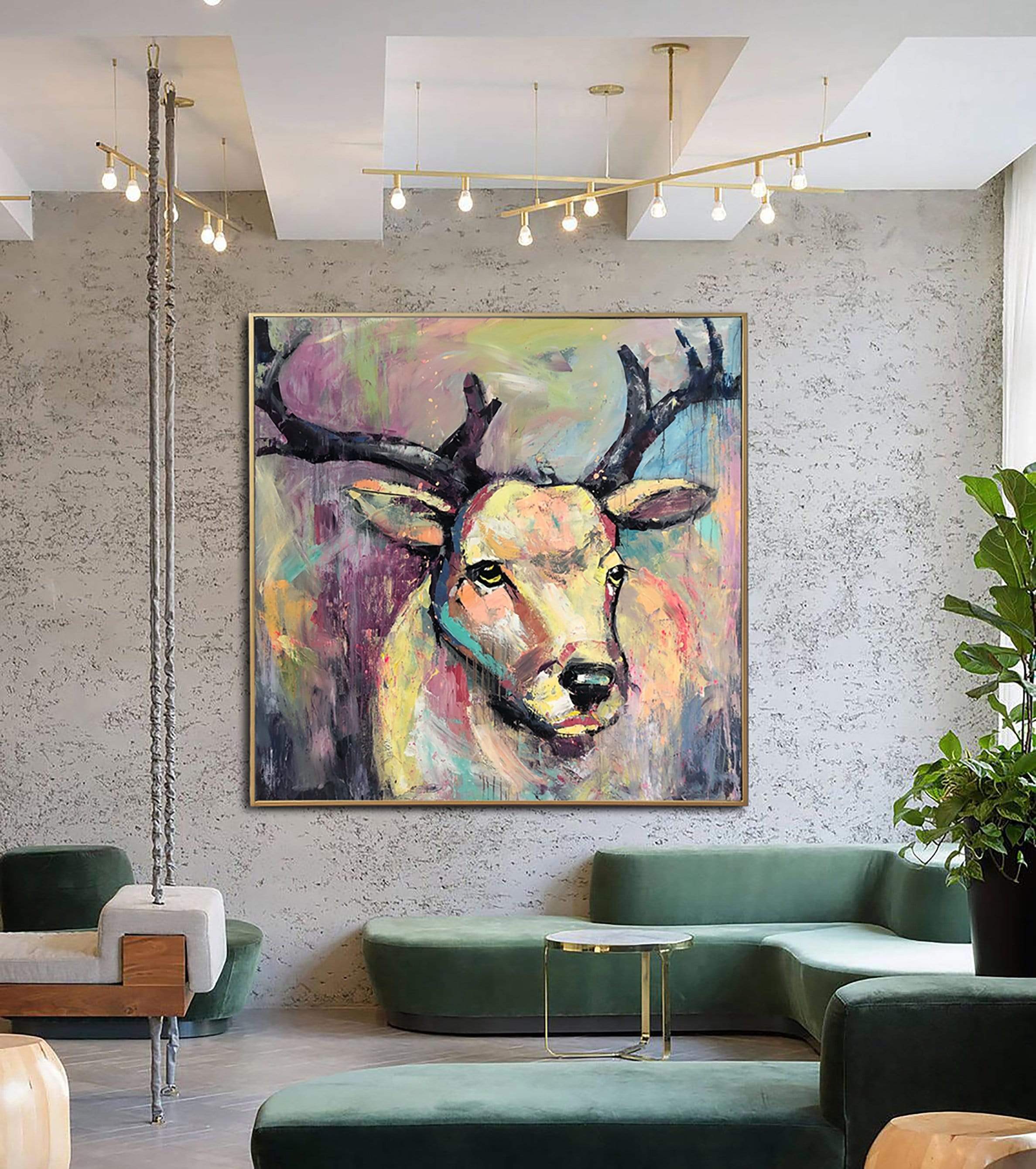 Artistic Abstract Deer Wallpapers