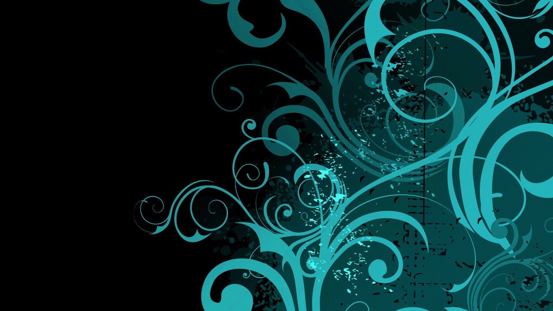 Artistic Blue Swirl Wallpapers