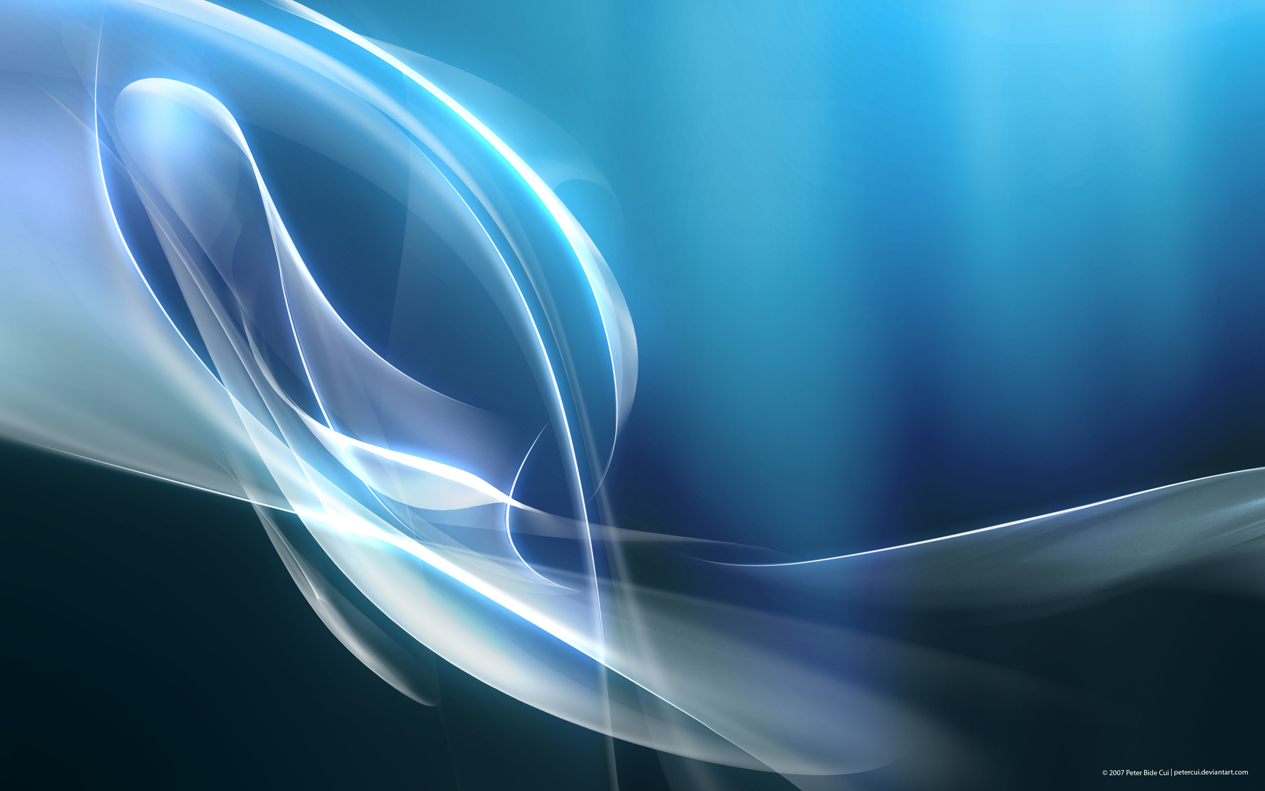 Artistic Blue Swirl Wallpapers