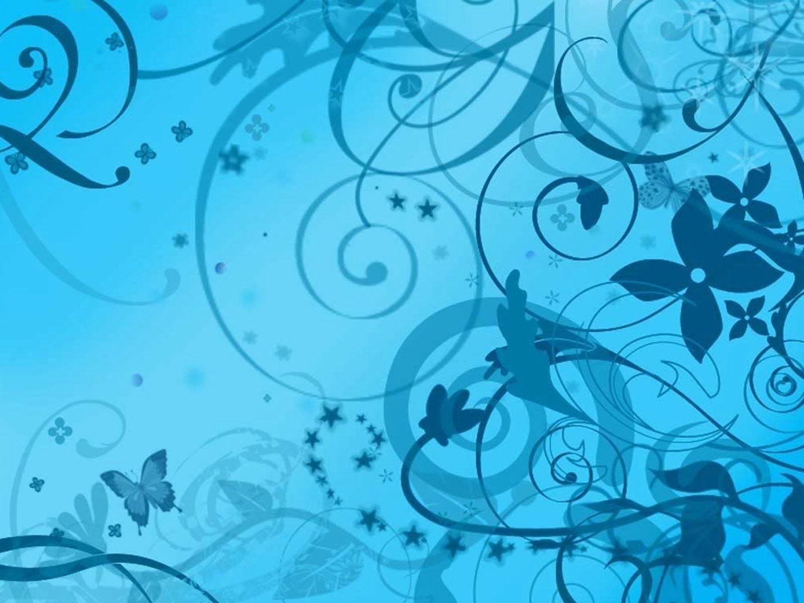 Artistic Blue Swirl Wallpapers