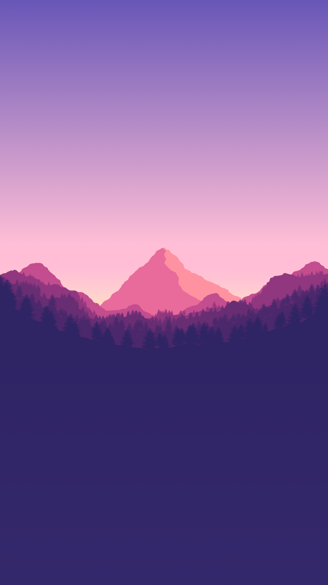 Artistic Purple Hd Mountain Wallpapers