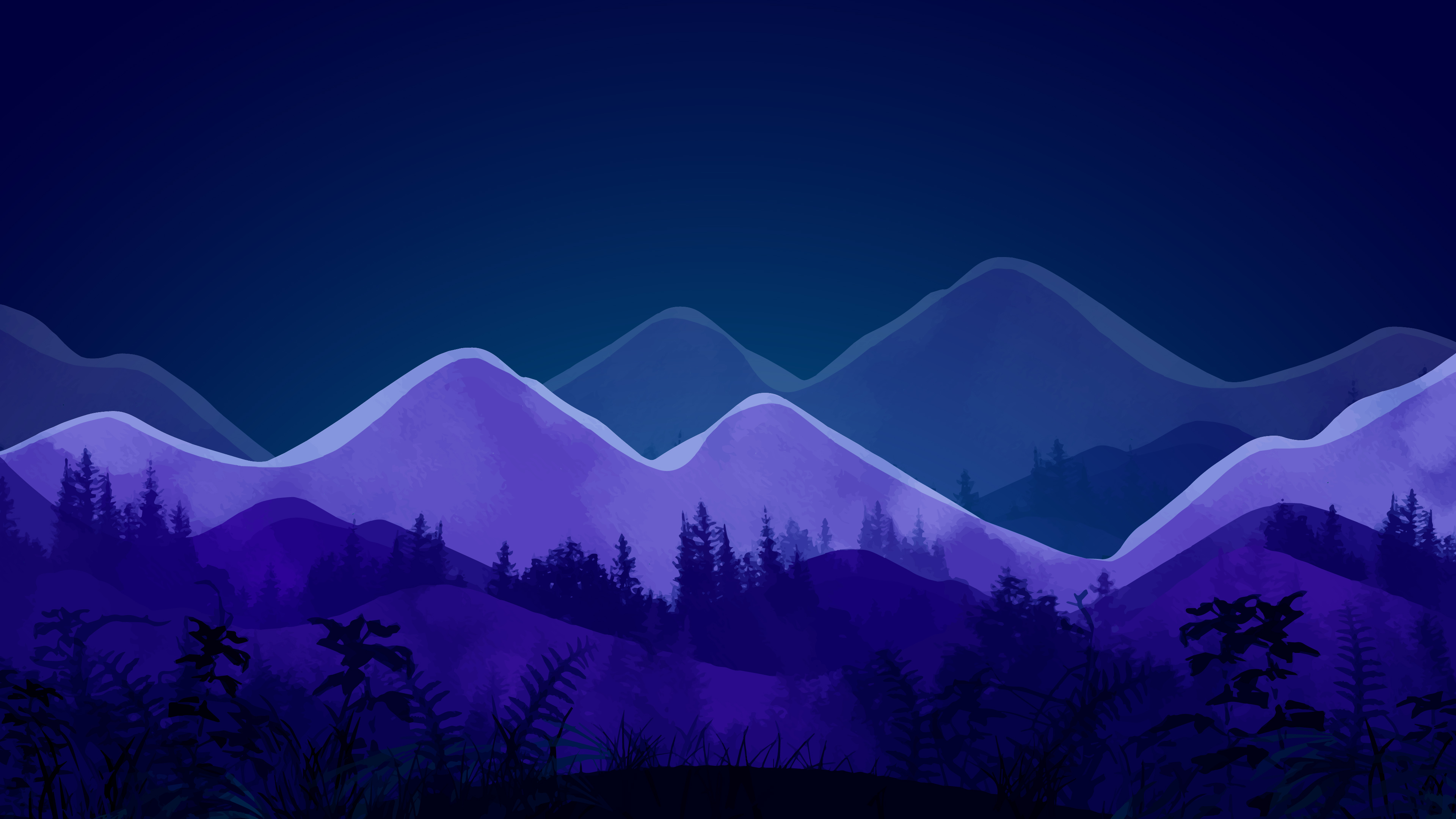 Artistic Purple Hd Mountain Wallpapers